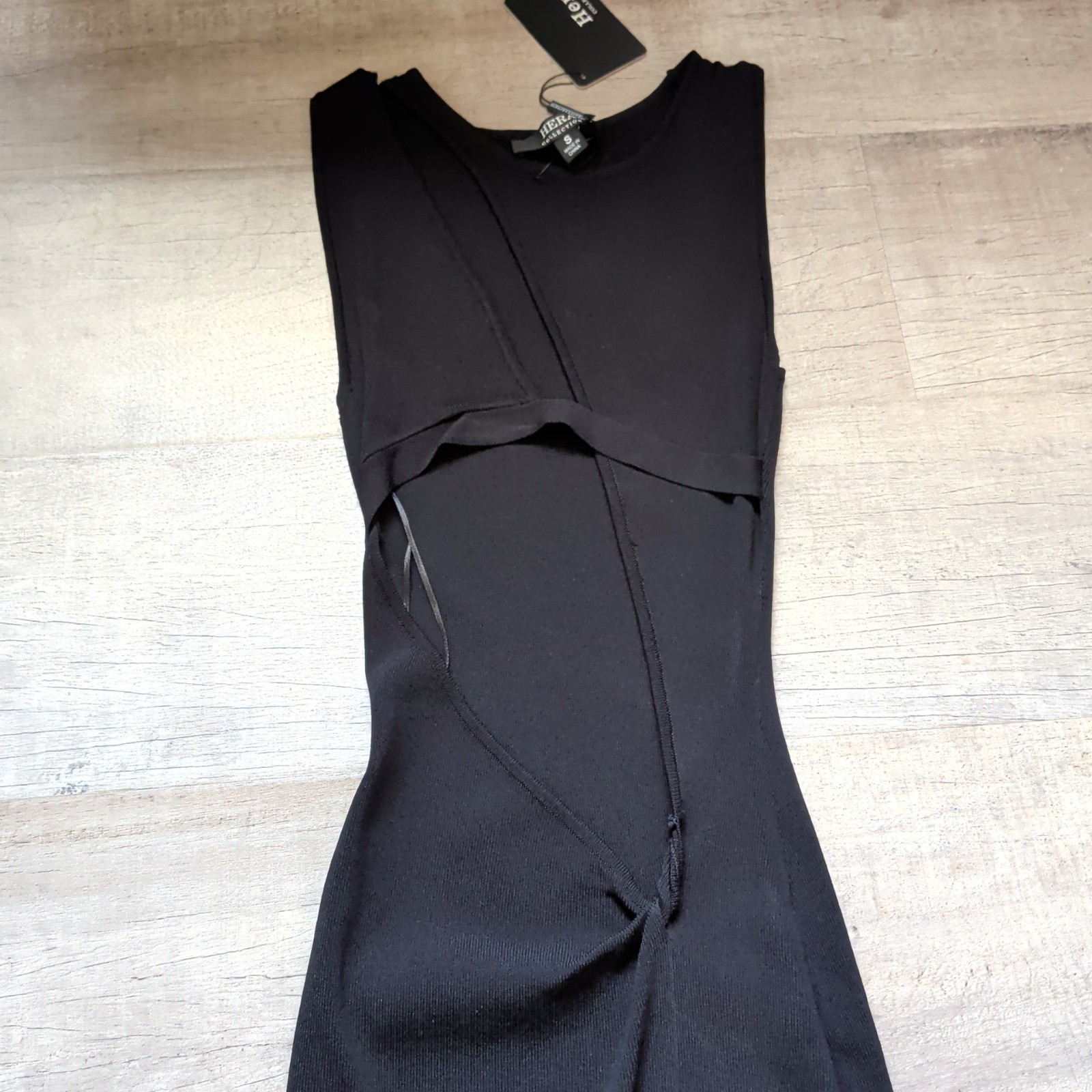 New Hera Collection Cutout Maxi Dress Black Size Small S Cocktail Party Sexy