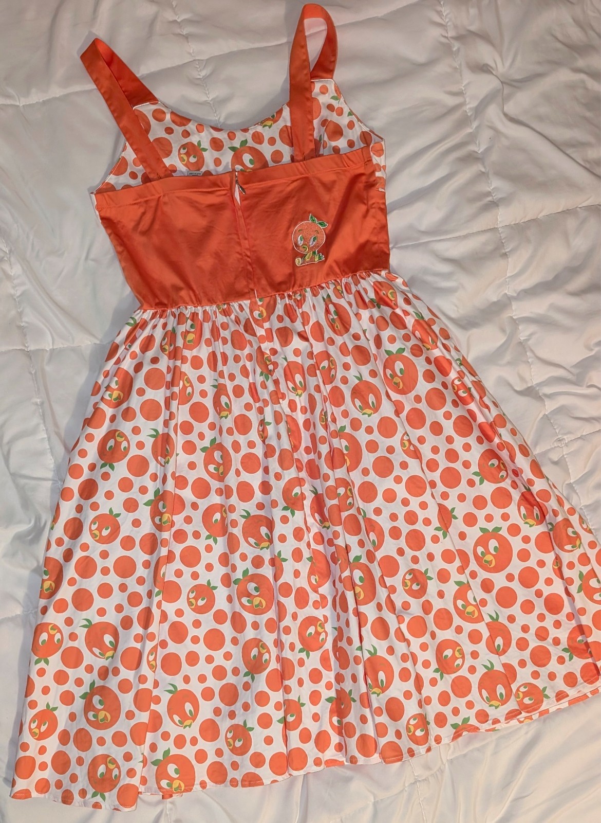 Disney Parks Authentic Original Medium Orange Bird Dress The Dress Shop pockets