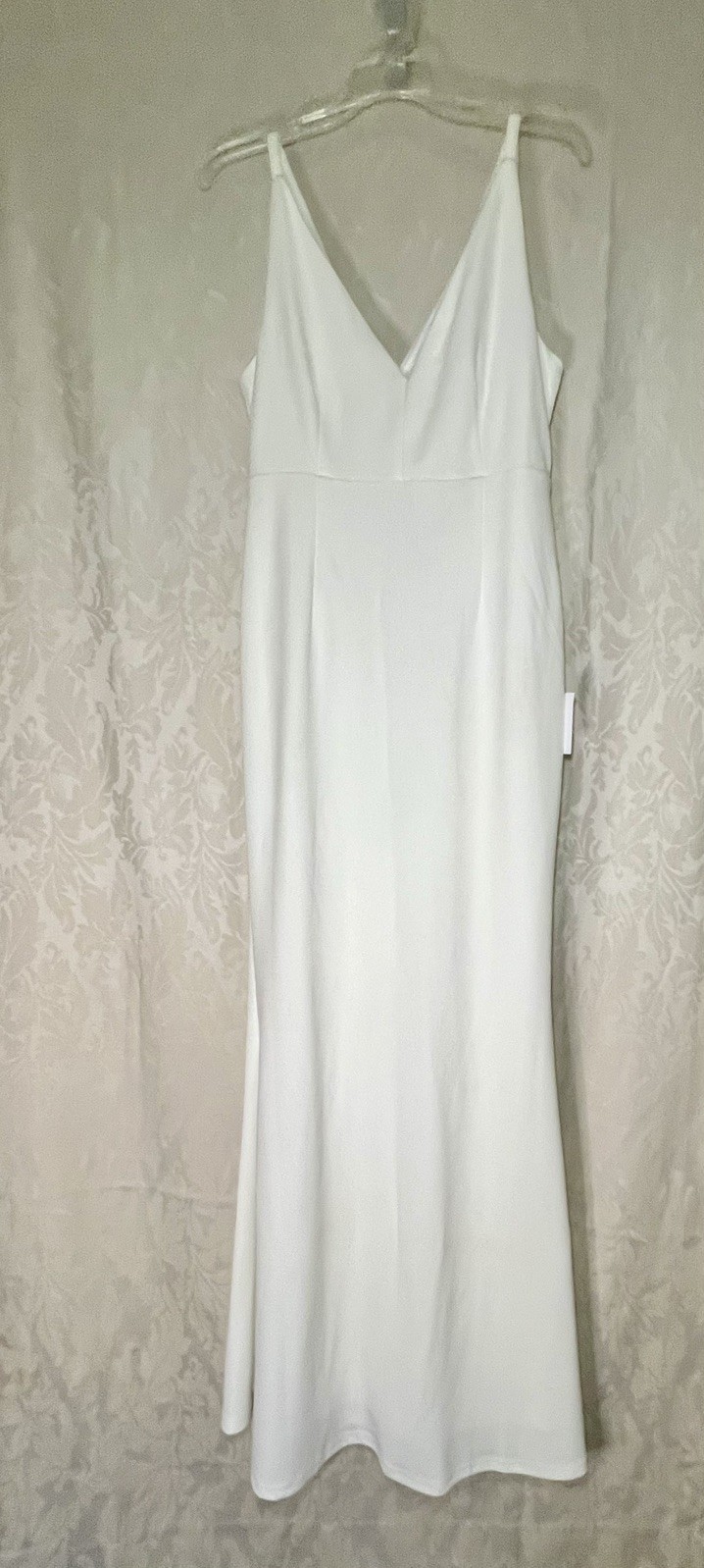 Lulus Melora WHITE Maxi Mermaid Formal Wedding Dress Gown NWT Hard to Find!