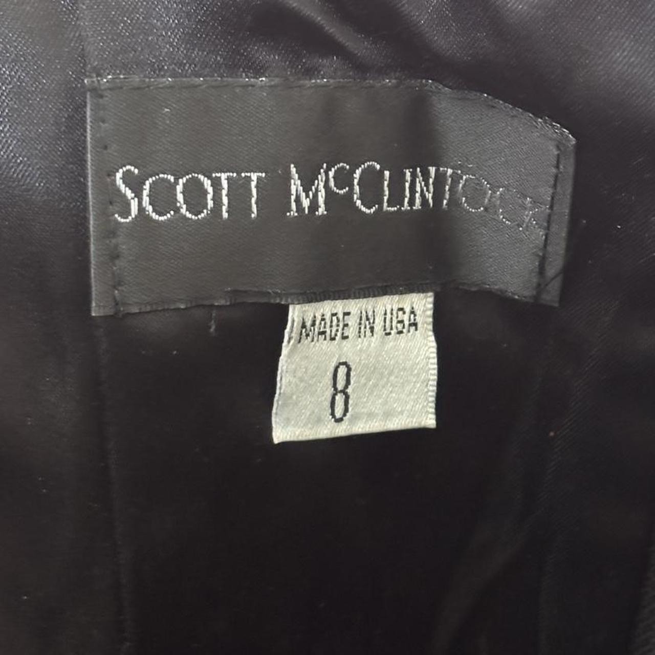 VTG Scott McClintock black/brown velvet sparkly corset top and maxi skirt Size 8
