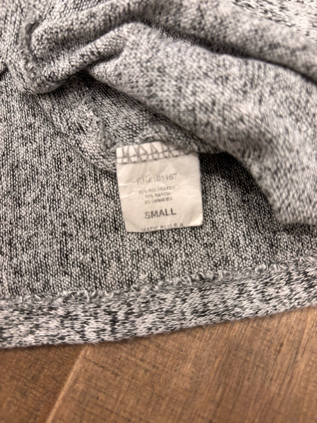 Cha Cha Vente Gray Speckled Knit Sweater Dress Size Small Zipper Detail Soft