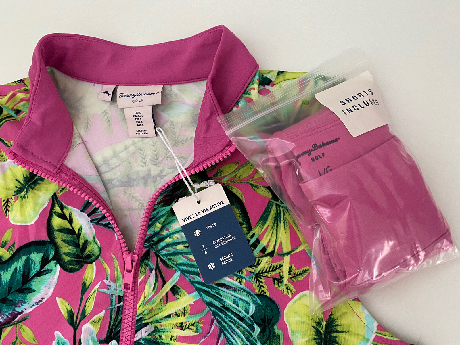 NWT Tommy Bahama Golf Tennis Beach Dress Cover up Shorts S M L Pink Green M