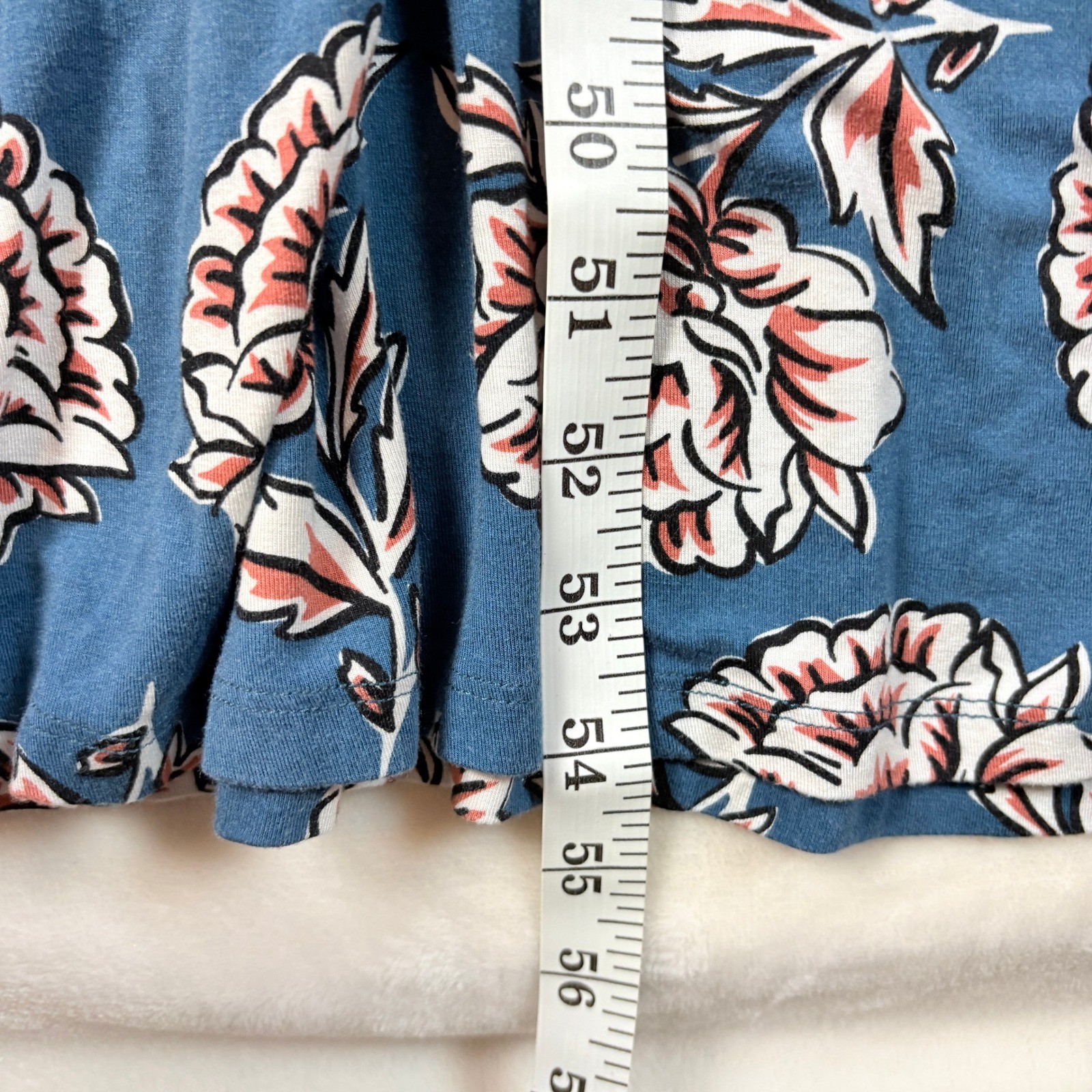 Matilda Jane Maxi Dress Womens S Blue Floral Racerback Pockets Excellent Boho