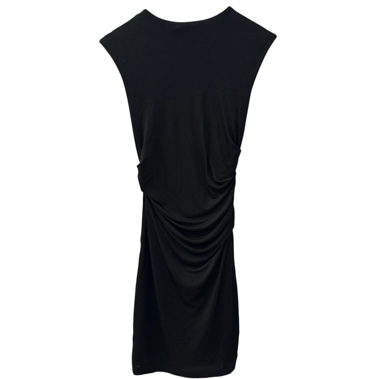 T By Alexander Wang Pique Mesh Sleeveless Twist Dress Black Size Small