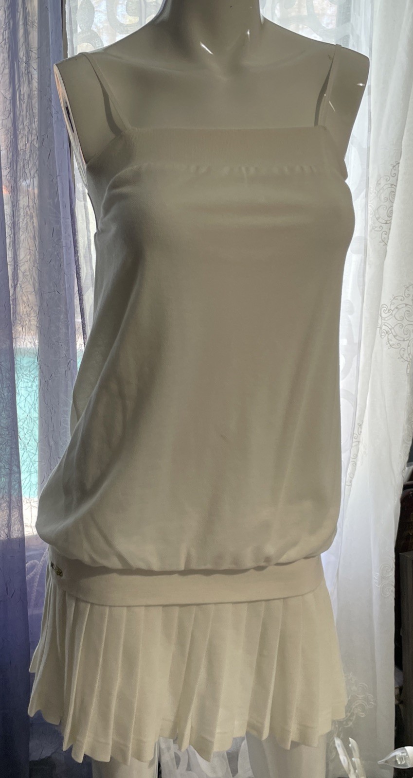 Lacoste Malandrino Women’s Spaghetti strap Tennis?Dress made France Sz M