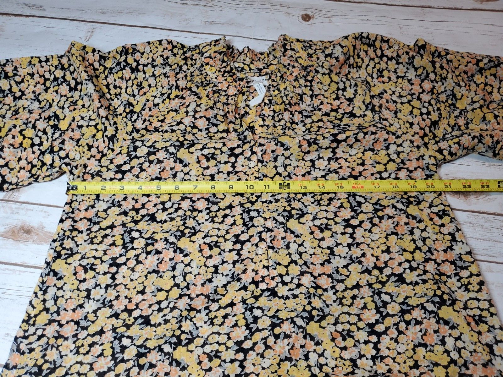 A PEICE APART Womens Medium Maxi Dress Tiered Long Bohemian Romantic Floral Eco
