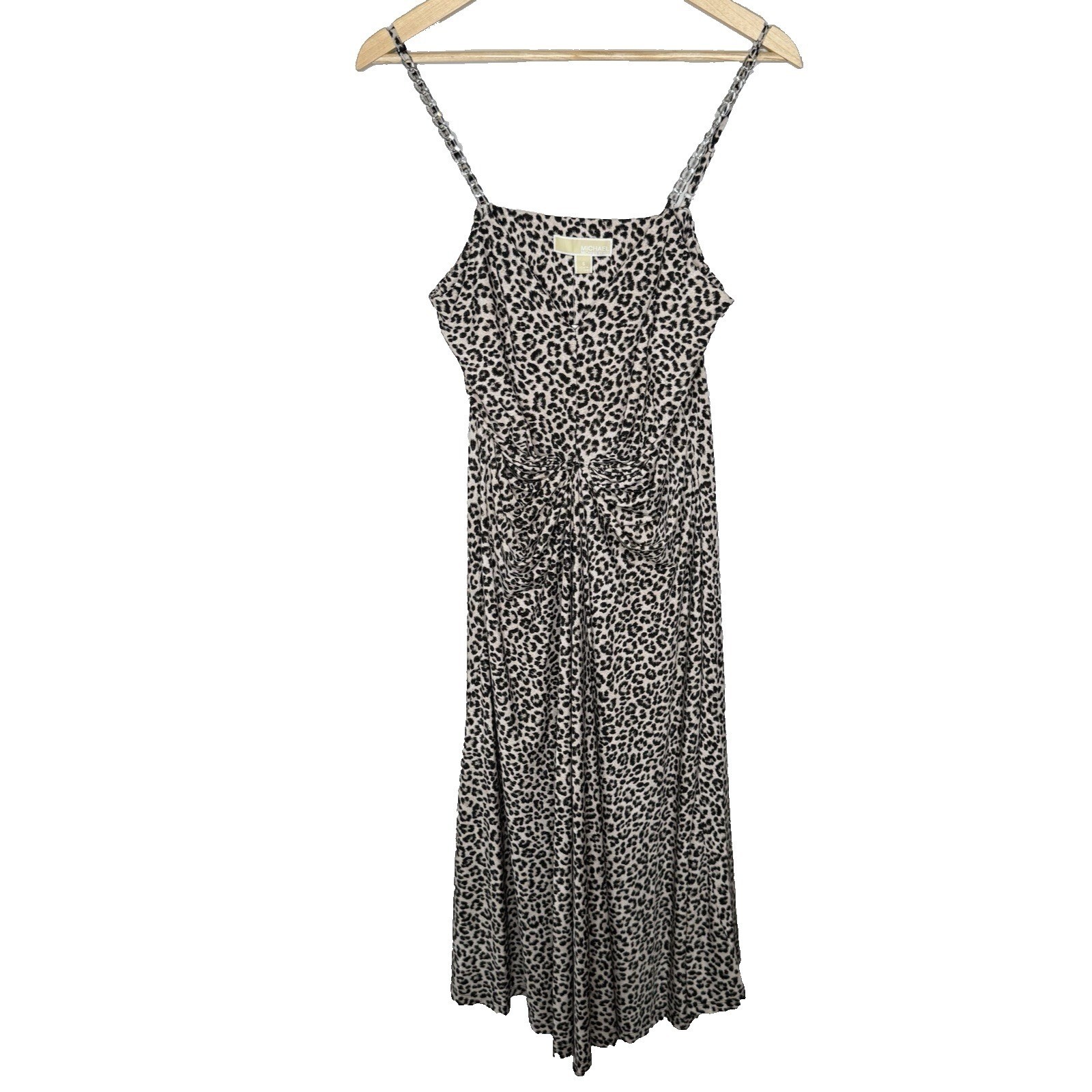 MICHAEL MICHAEL KORS Y2K Chetah Maxi Dress Small Animal Retro Nature Classic
