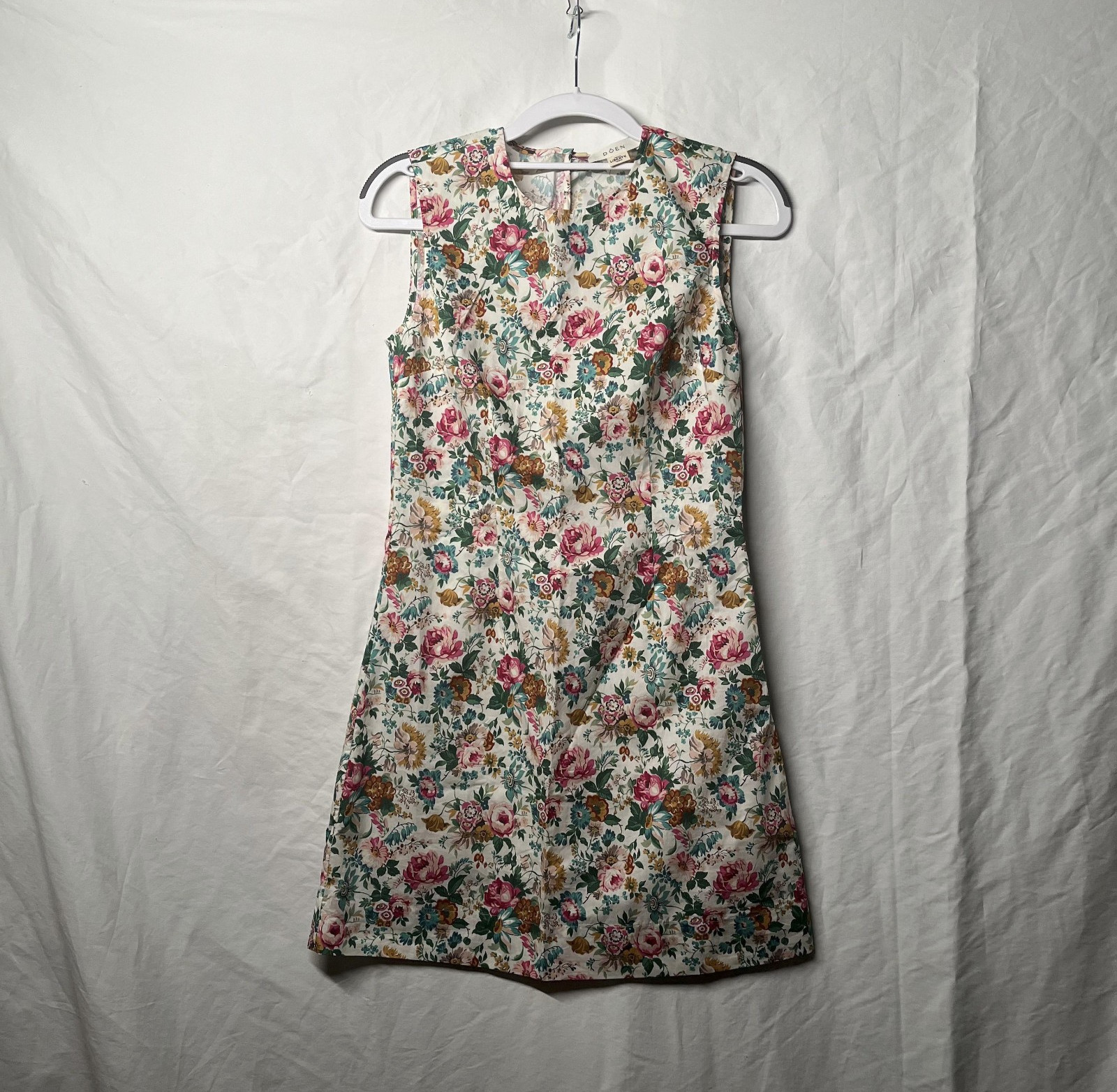 DÔEN adele floral-print cotton-poplin mini dress SIZE 0