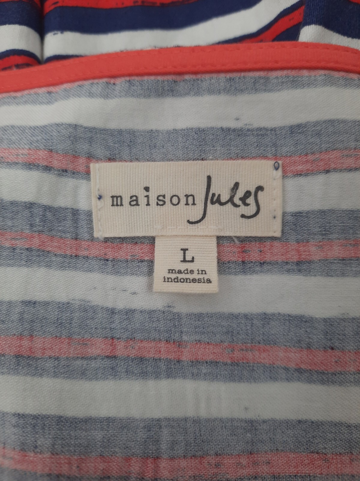 Maison Jules Customized Ruffle A-Line Patriotic Dress Size Large Women’s W59