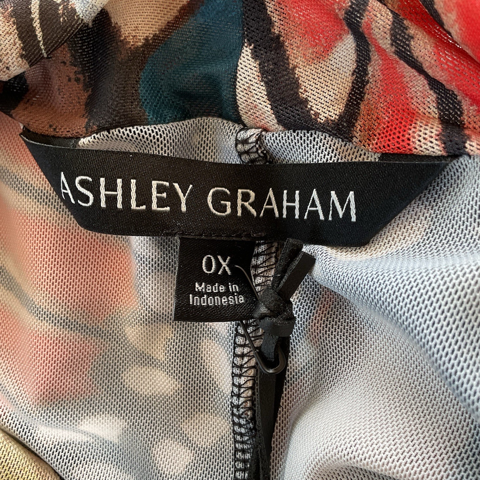 NWT ($90) ASHLEY GRAHAM Sz 0X Butterfly AOP Bodycon Semi-Sheer Lined Maxi Dress