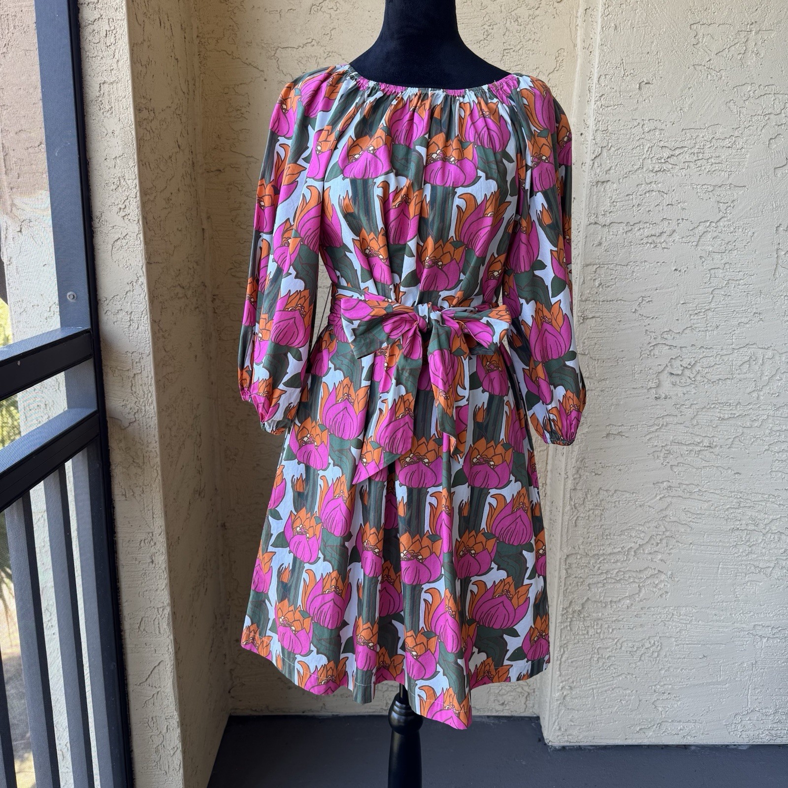 Frances Valentine Bliss Mini Dress Sz XS Above Knit Pink Multi Any Occasion NWT
