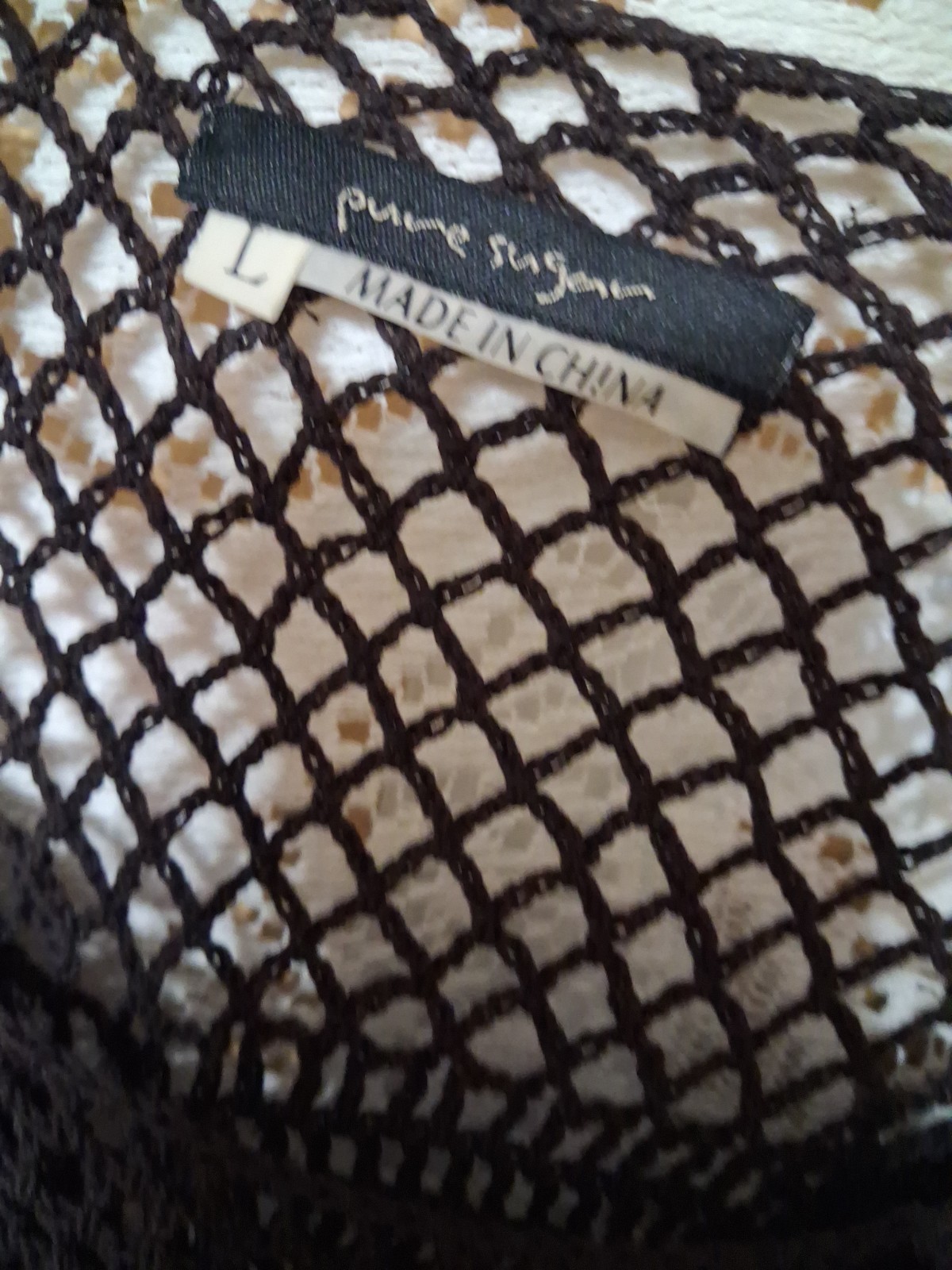 Pure Sugar Chevron Striped And Crocheted Mini Dress/tunic Nwt