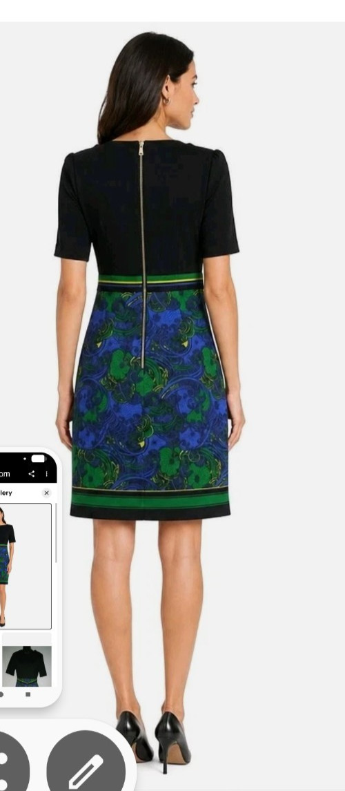 Ted Baker Lylia Stargaze Bodycon Shift Jersey Dress Size 2 (4-6 U.S sizing)