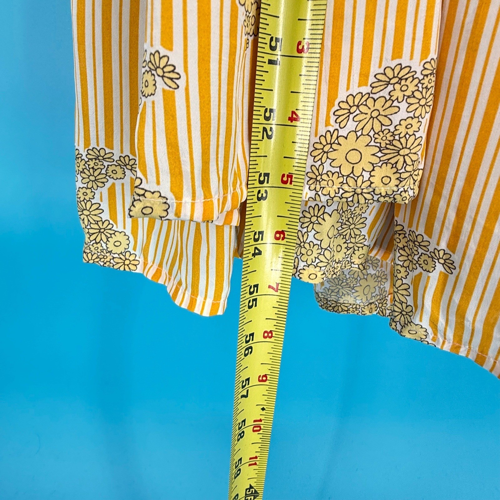 J.Crew Yellow Striped Floral Paisley Backless Maxi Dress Beaded Belt XXL Womens