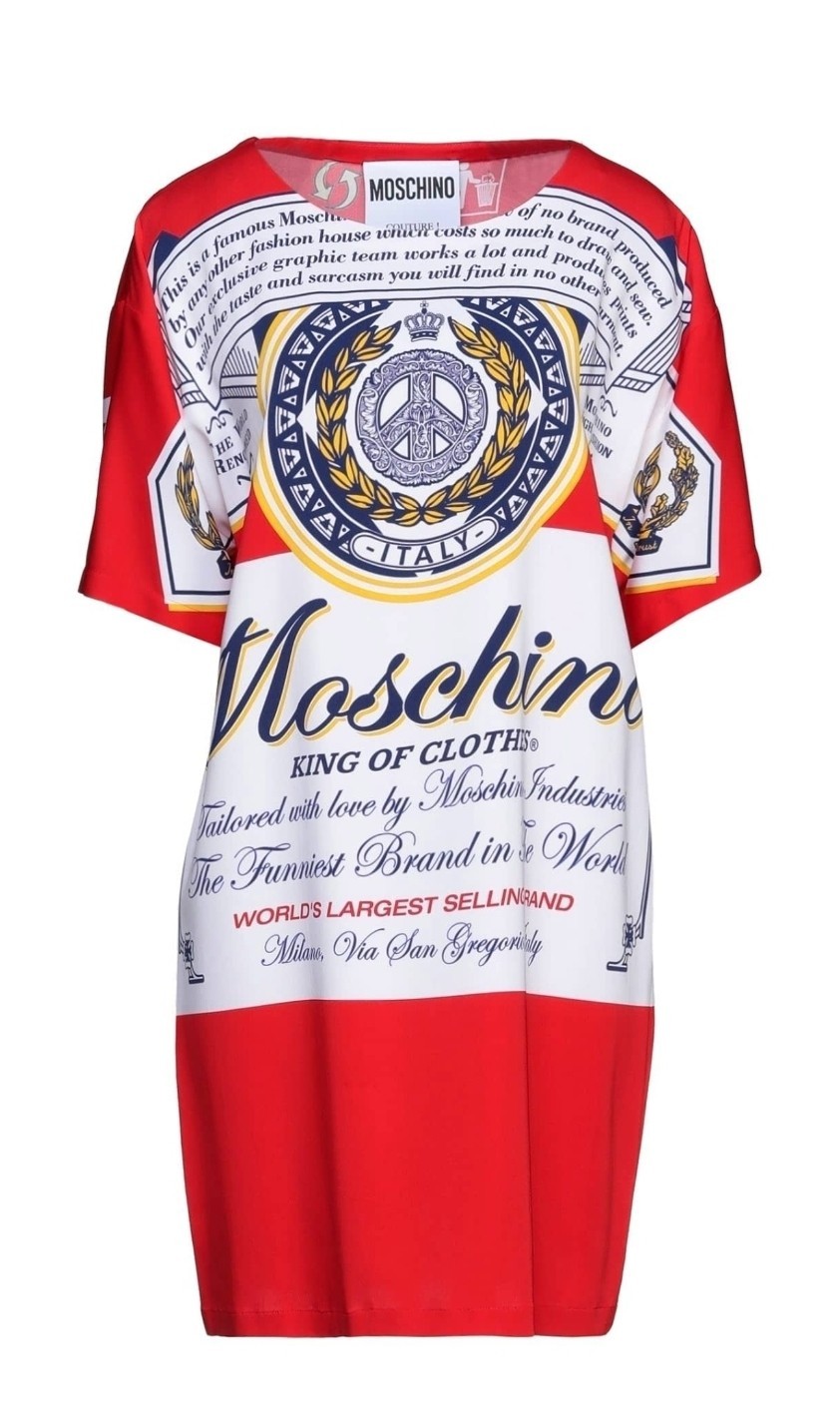 MOSCHINO® x BUDWEISER® T-shirt Mini Dress | Size 8
