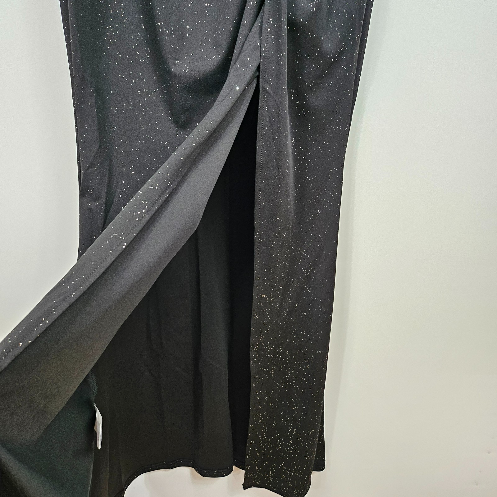 Ever Pretty – Black Sequin Strap Maxi Evening Dress V-Neck – XL – BNWT