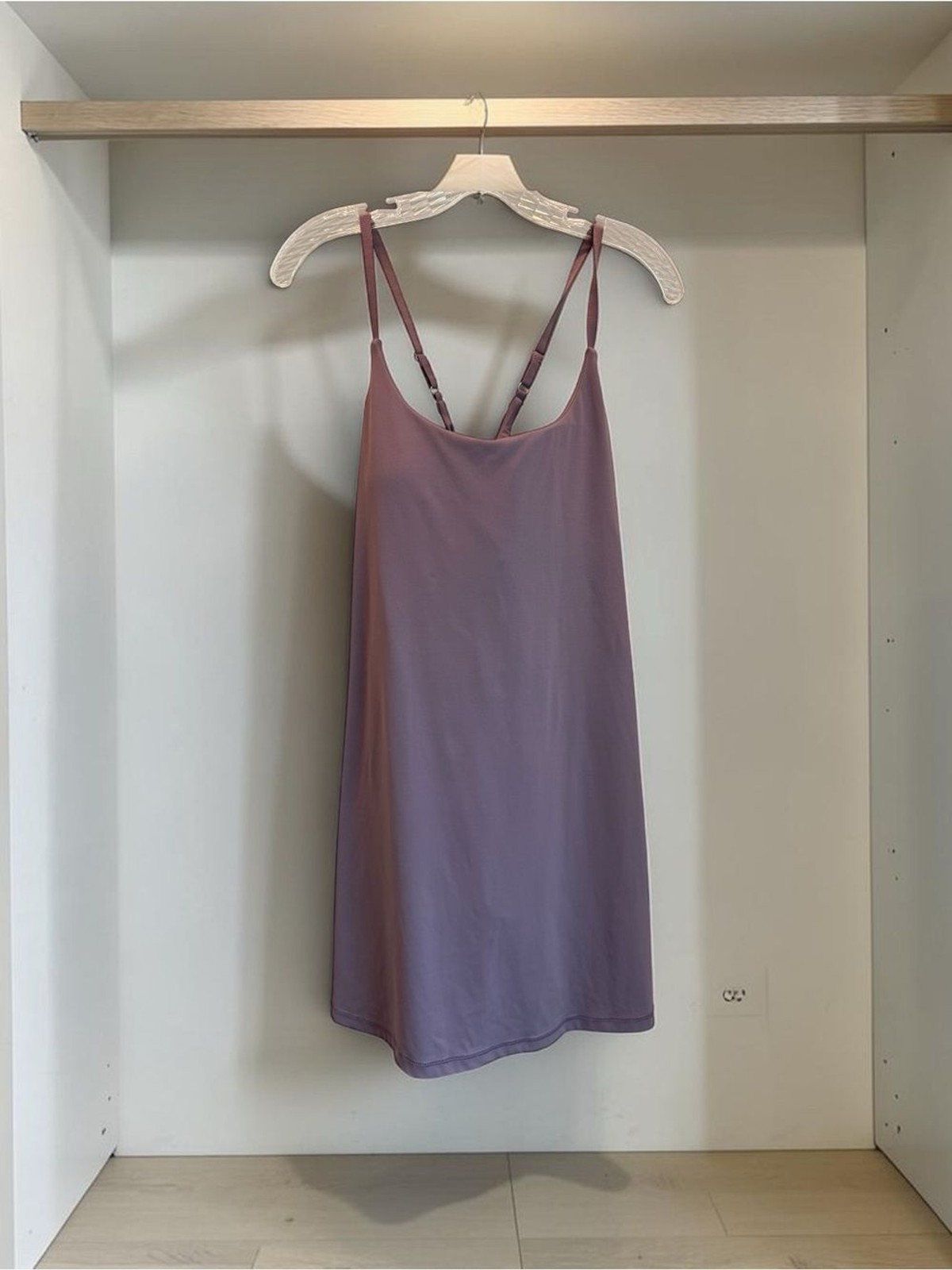 IUGA Mauve Athletic Dress with Built In Shorts Pockets Tennis Golf