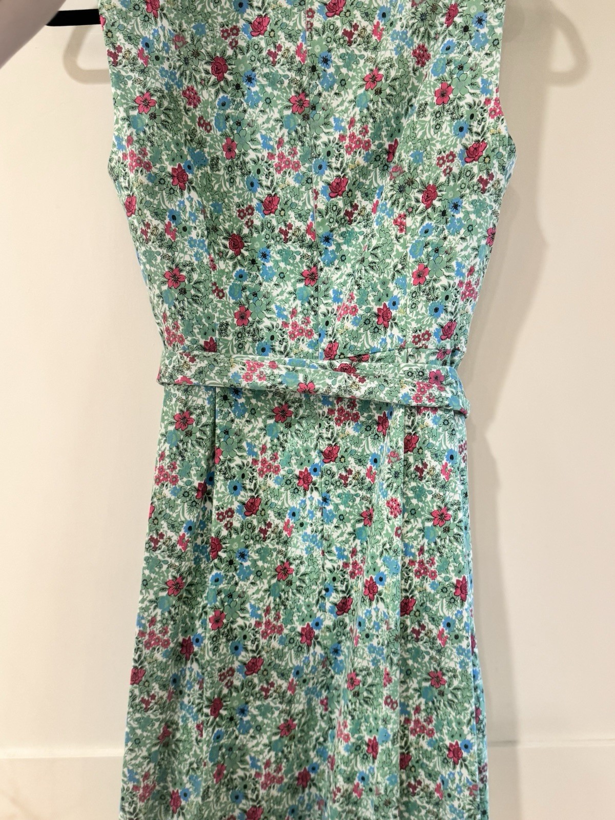 Anne Klein Green Floral Fit & Flare Sheath Dress Size 4