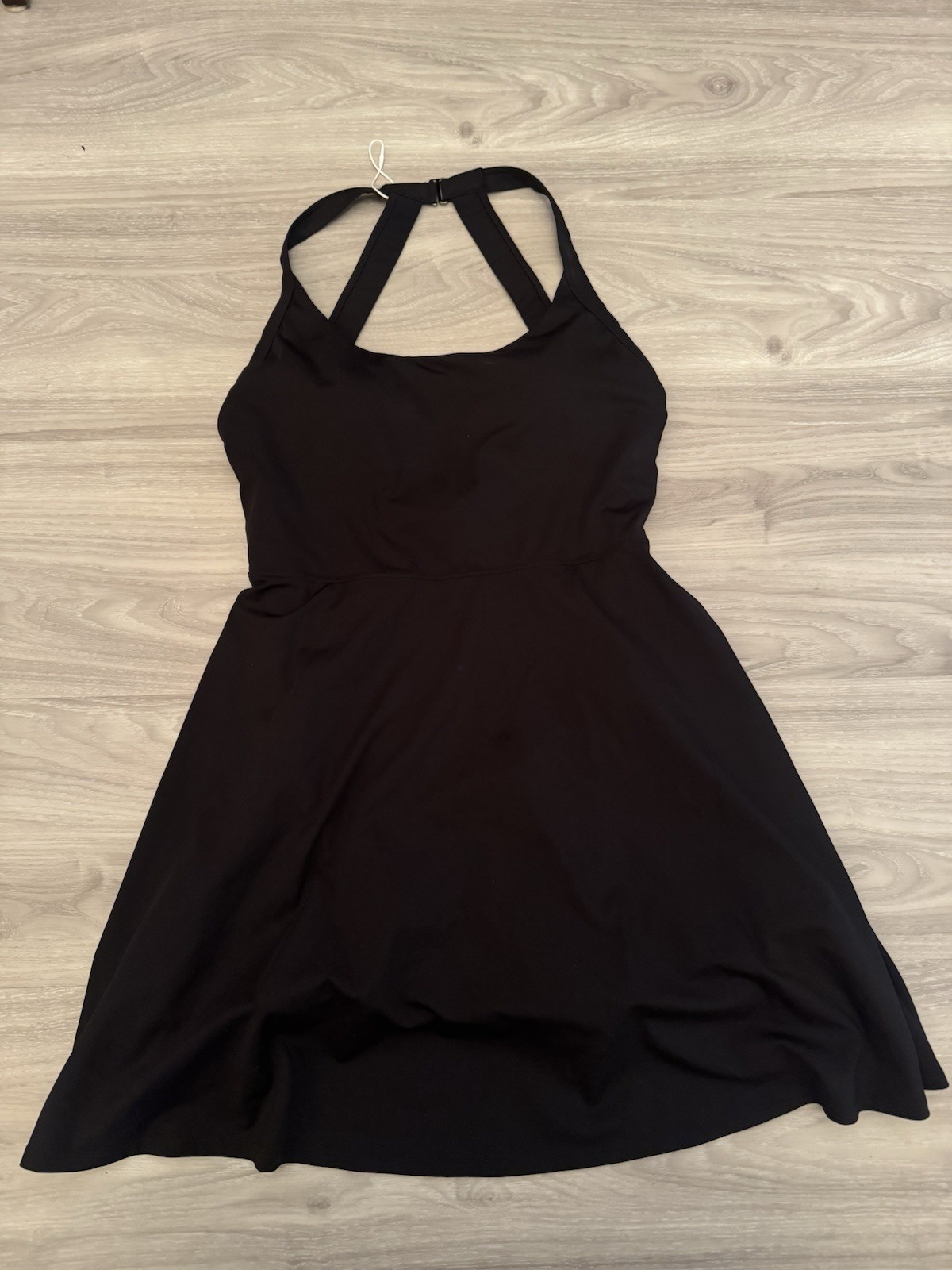 HALARA | SoftlyZero Airy Backless Twisted Flare Dance Active Dress | Size L