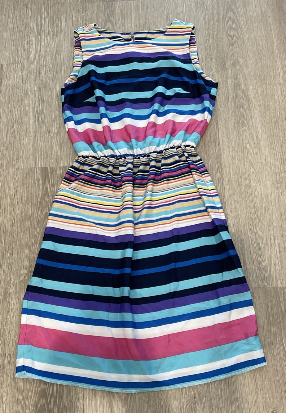 Shelby & Palmer Dress SIZE 10 Striped Multi Color Sleeveless ~ Cute!