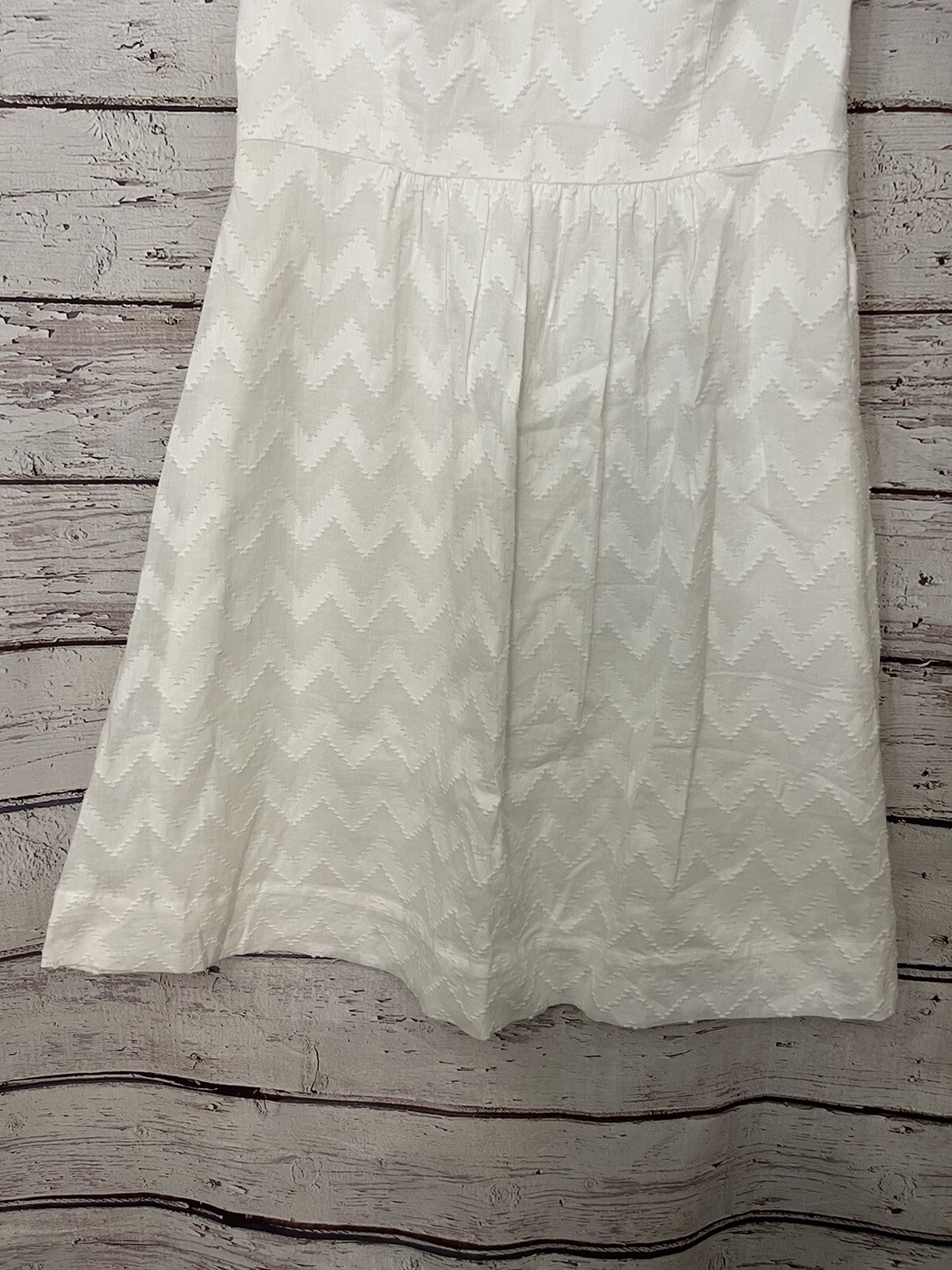 Vineyard Vines White Summer Dress Size 0 Fit & Flare Cotton Sleeveless Lined EUC