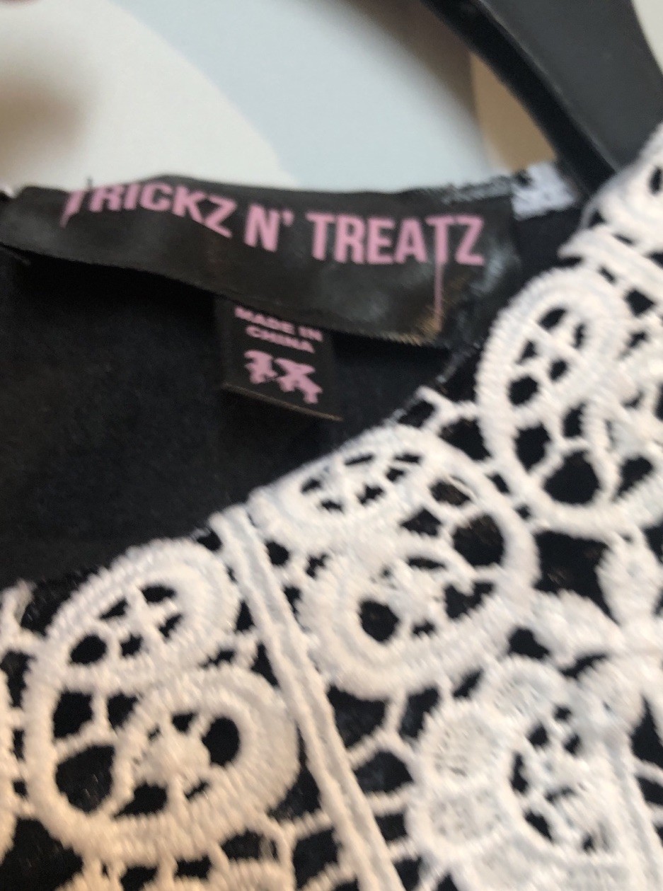Dolls Kill Teenage Witch Black & White Dress Costume Size 1x NWT Blogger Maid