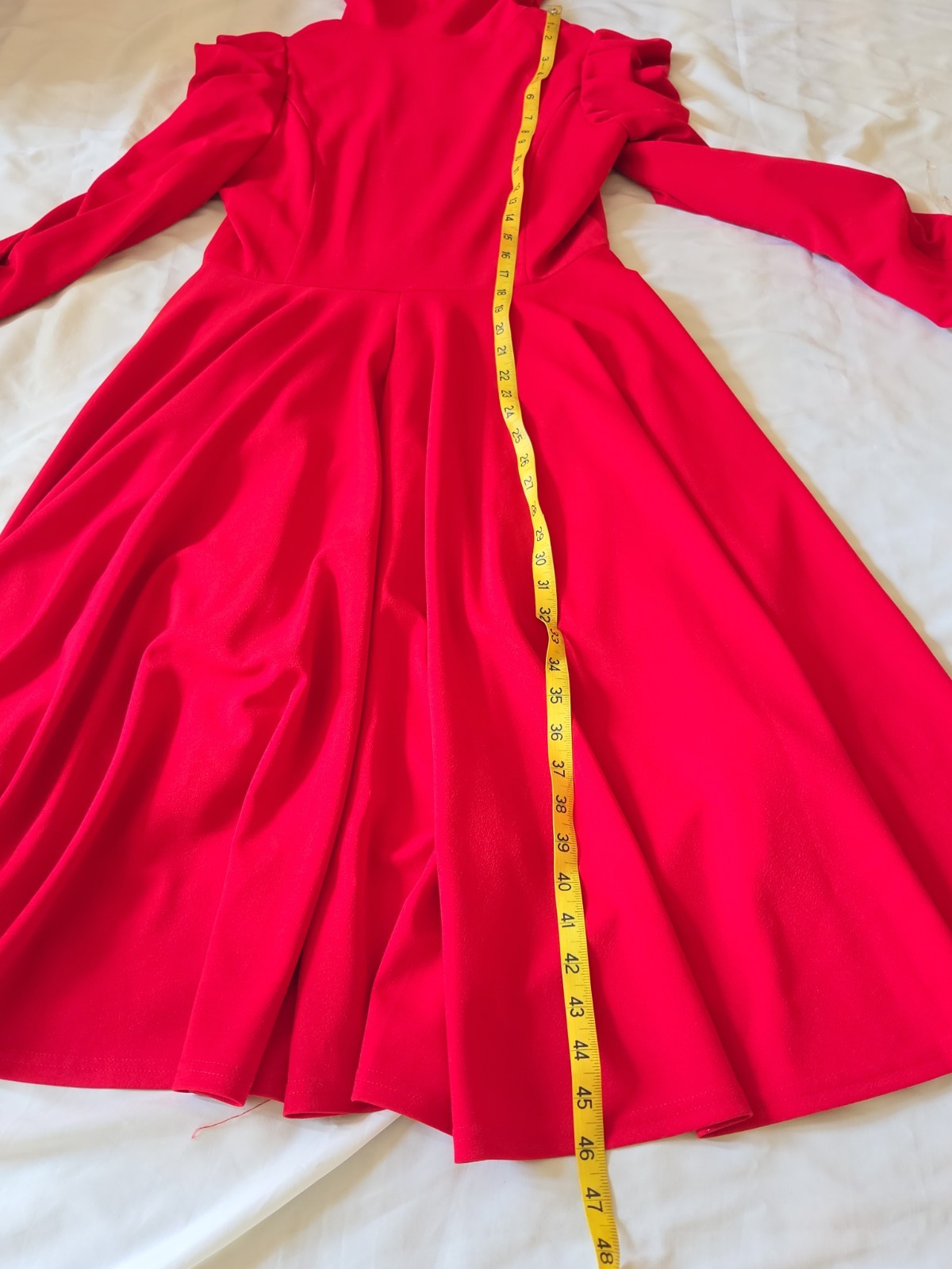 Samuel Dong Small Coat Dress Red High Low