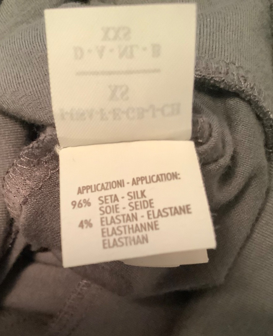 Brunello Cucinelli Grey 2 piece Belted Mini Dress w Draped Over Top Silk Linen S
