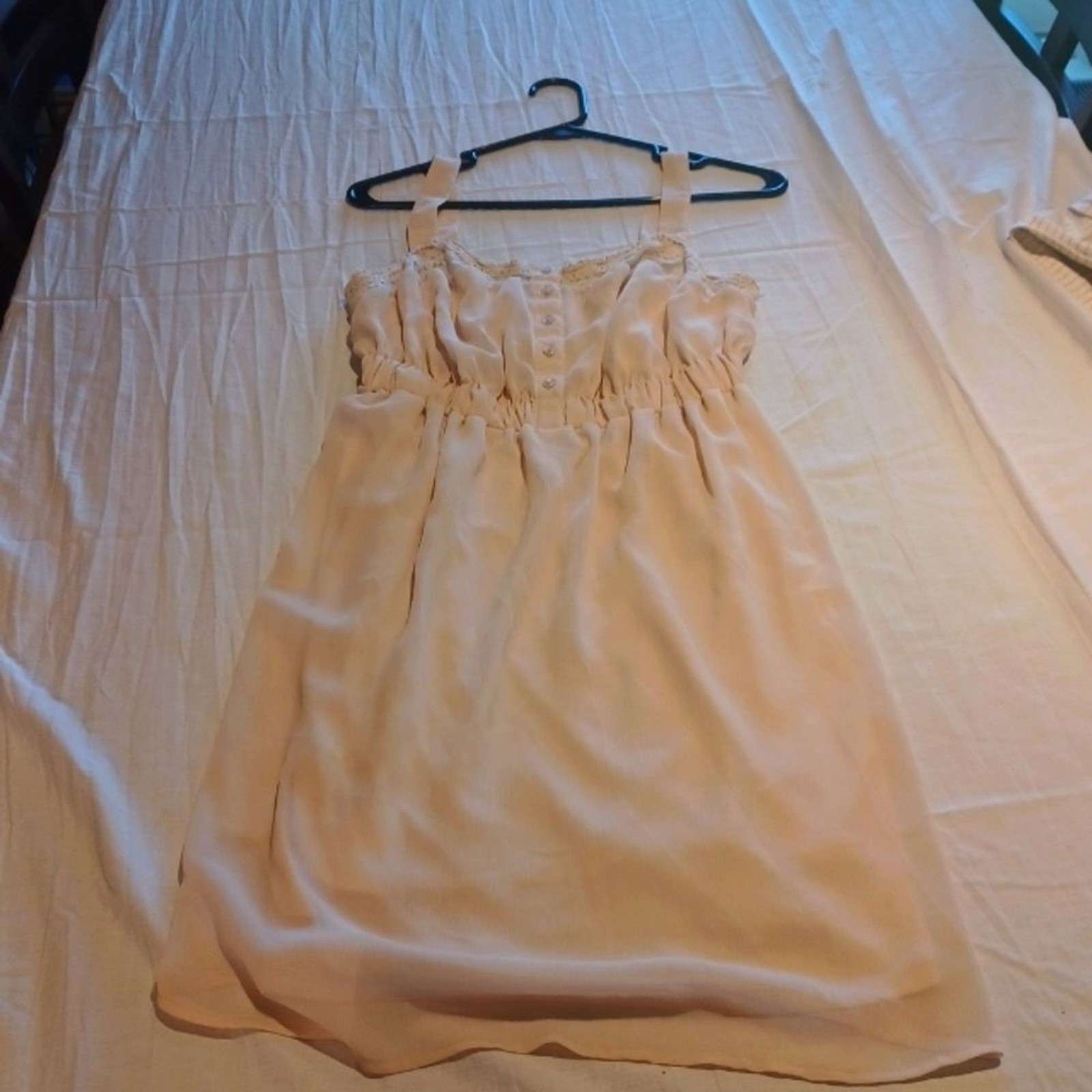 MUDD LARGE CREAM DRESS WITH LINER