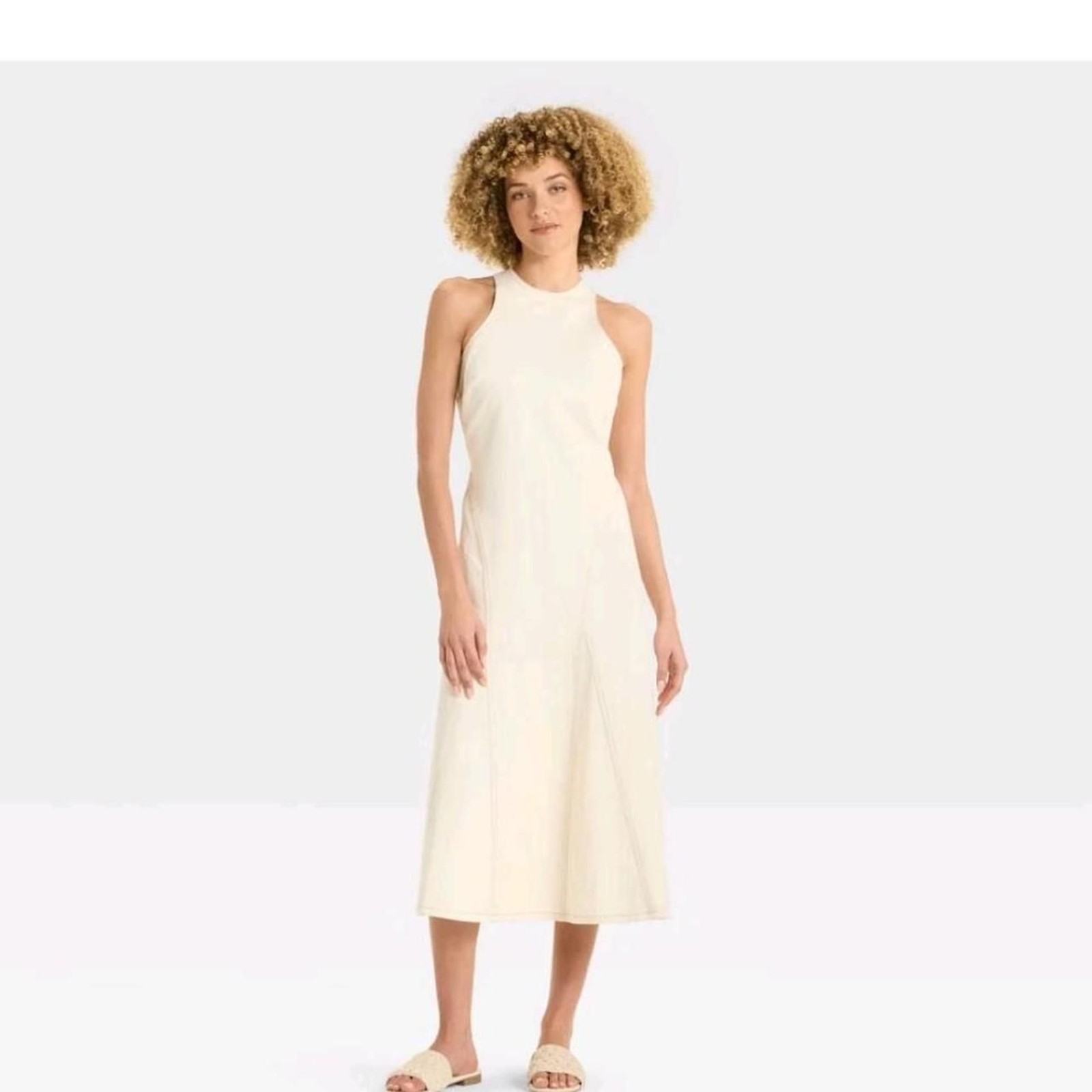 From-future Women’s White and Cream Dress