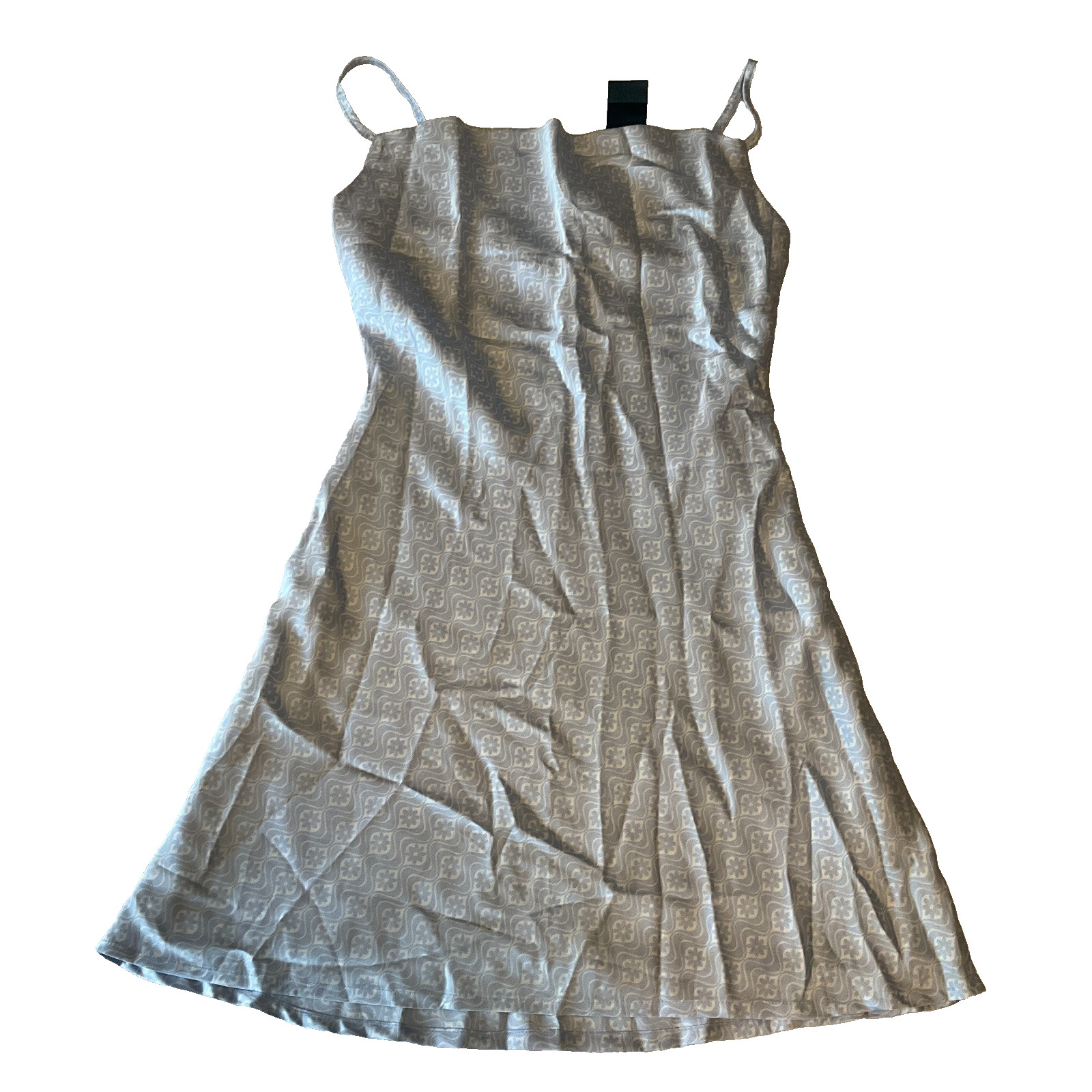 Hollister Cami Dress Womens Size S Blue White Straps Stretch Square Neck Lined