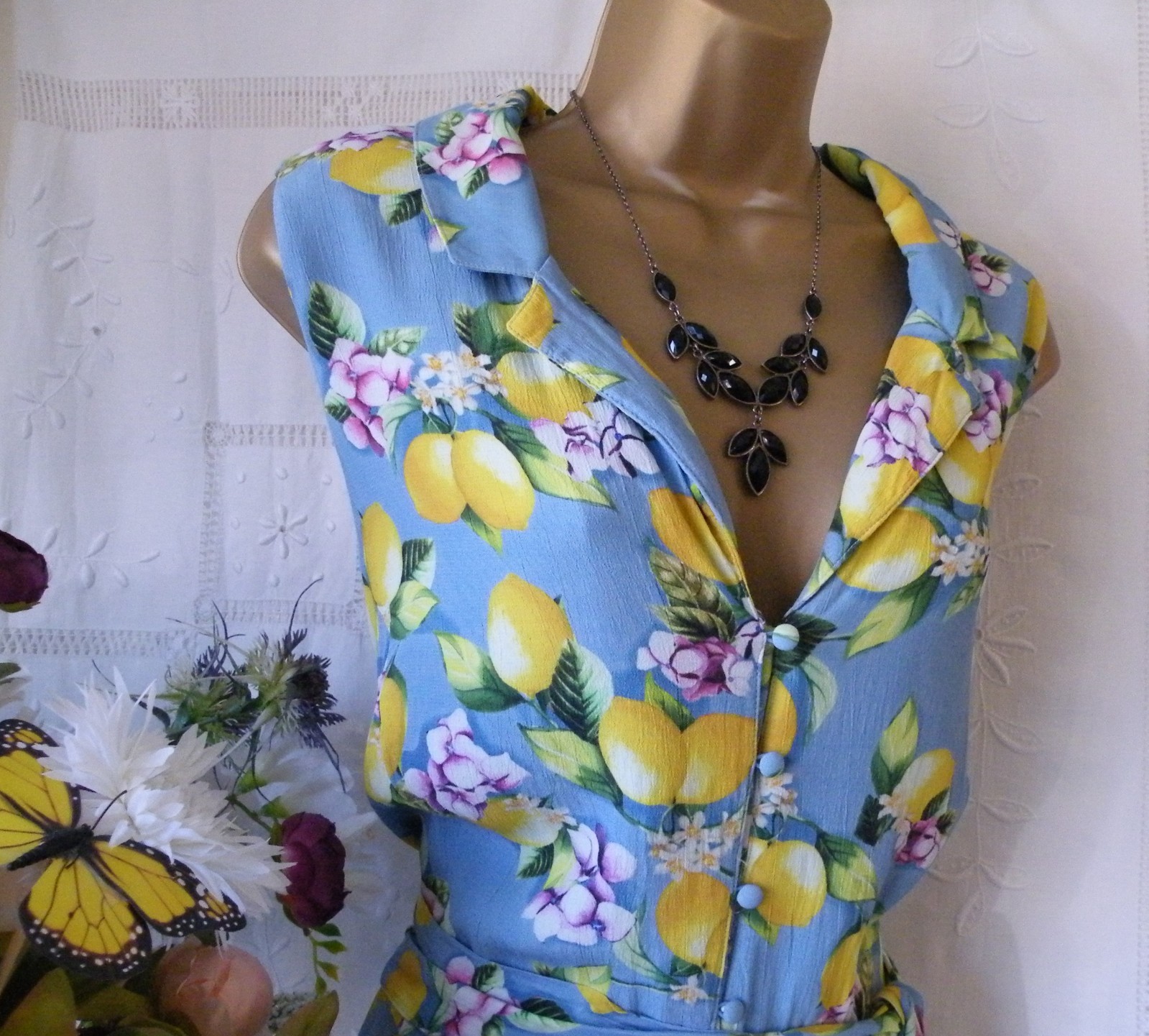 👗******MONSOON PRE-OWNED “LIBRA LEMON” DRESS SIZE 22******👗