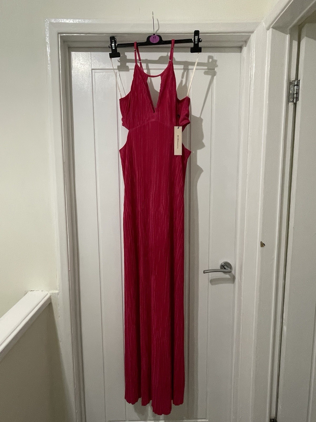 BCBGeneration Pink Cut Out maxi dress UK 8 – 10 BNWT