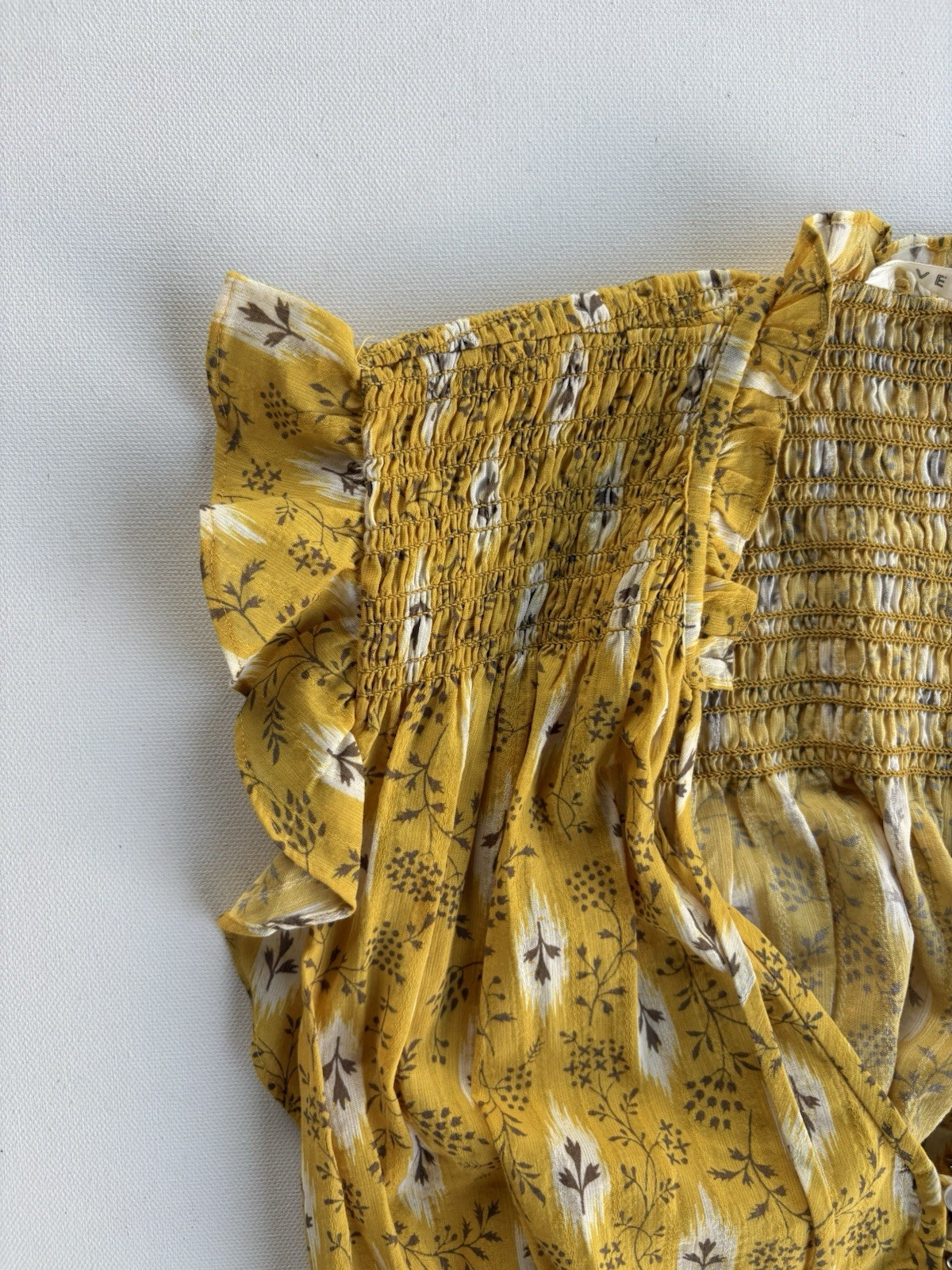 Veronica Beard Rayna Botanical Ikat Mini Dress Open Back Size 4
