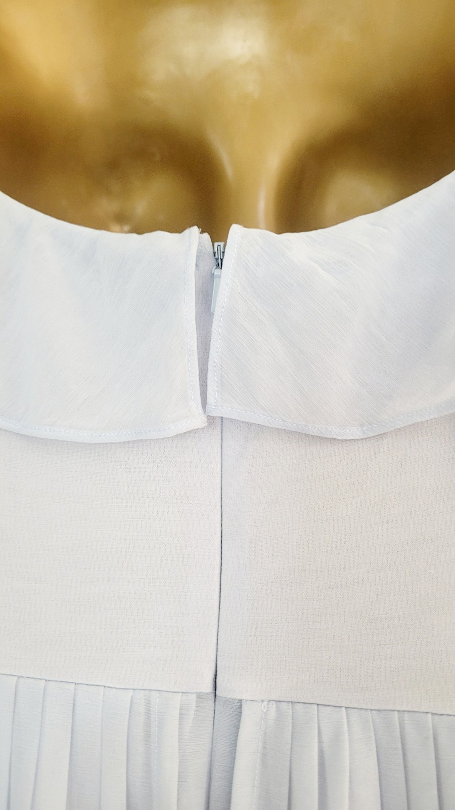 French Connection Size UK 10 light blue pleated lightweight pleated summer hols