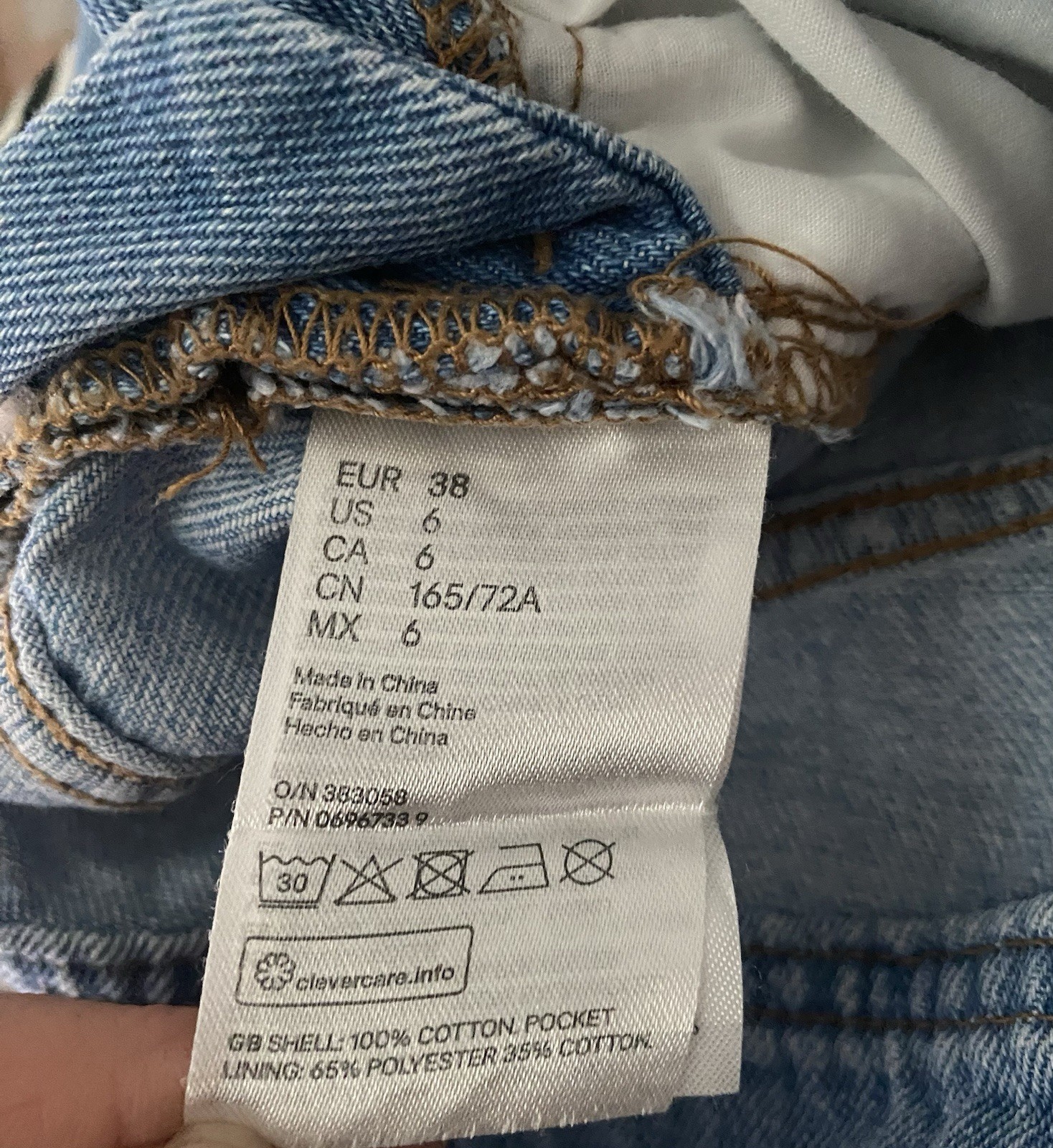 Women’s H&M Blue Denim Pinafore Dungaree Dress Size 10