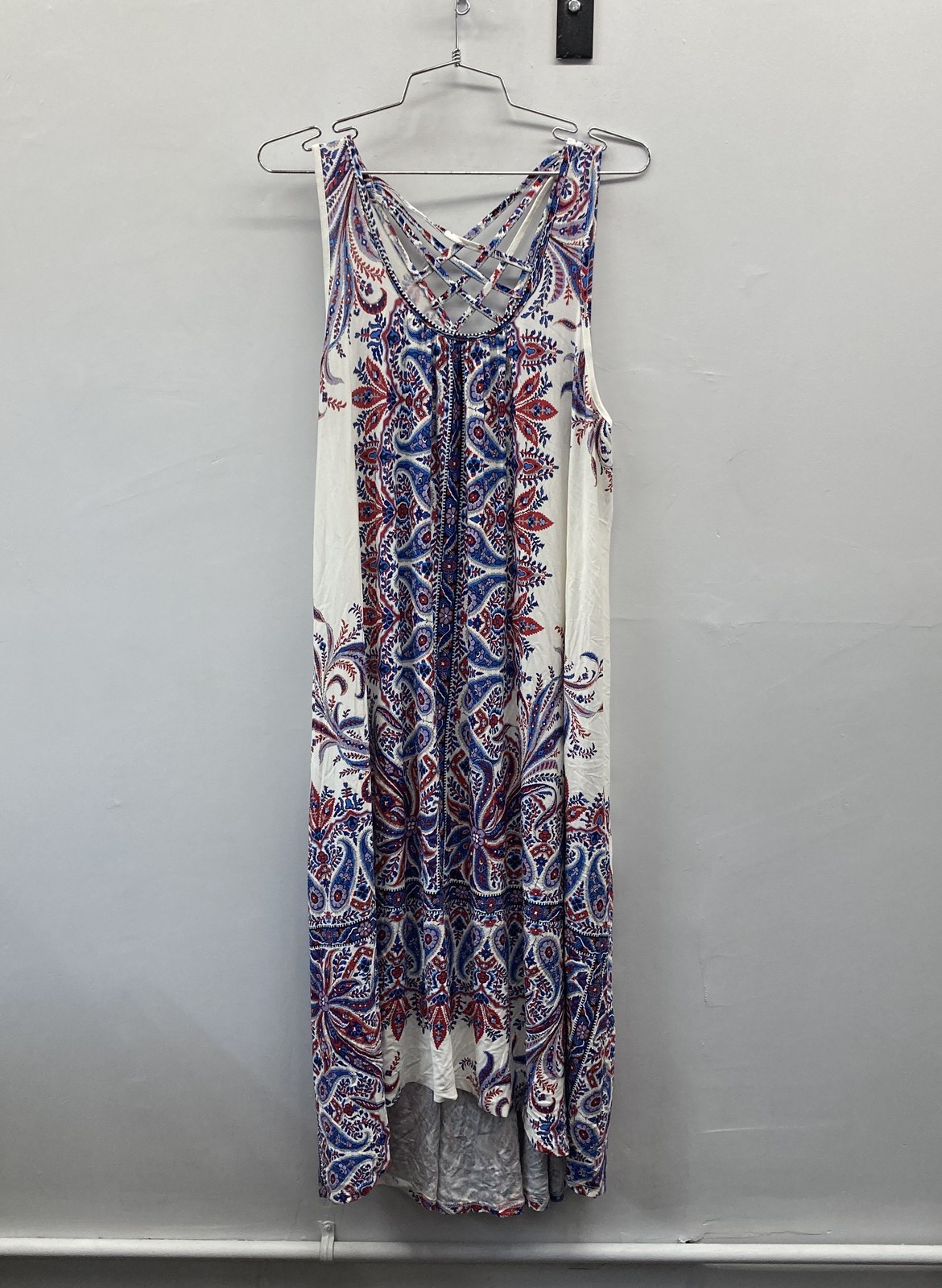 Christopher & Banks Women’s Paisley Sleeveless Strappy Maxi Dress NWT Sz L