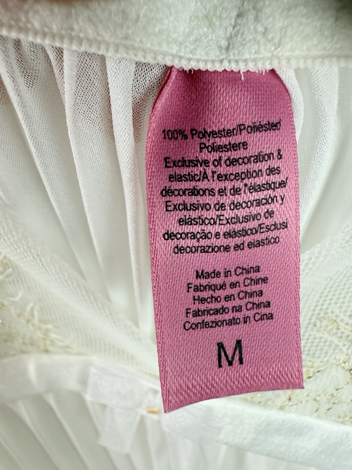 Betsey Johnson Intimates Pink Babydoll Dress Ruffle Trim Green Ribbon Y2K Sz M