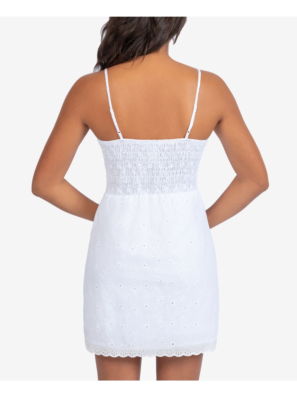 B DARLIN Womens Spaghetti Strap Sweetheart Neckline Mini Sheath Dress