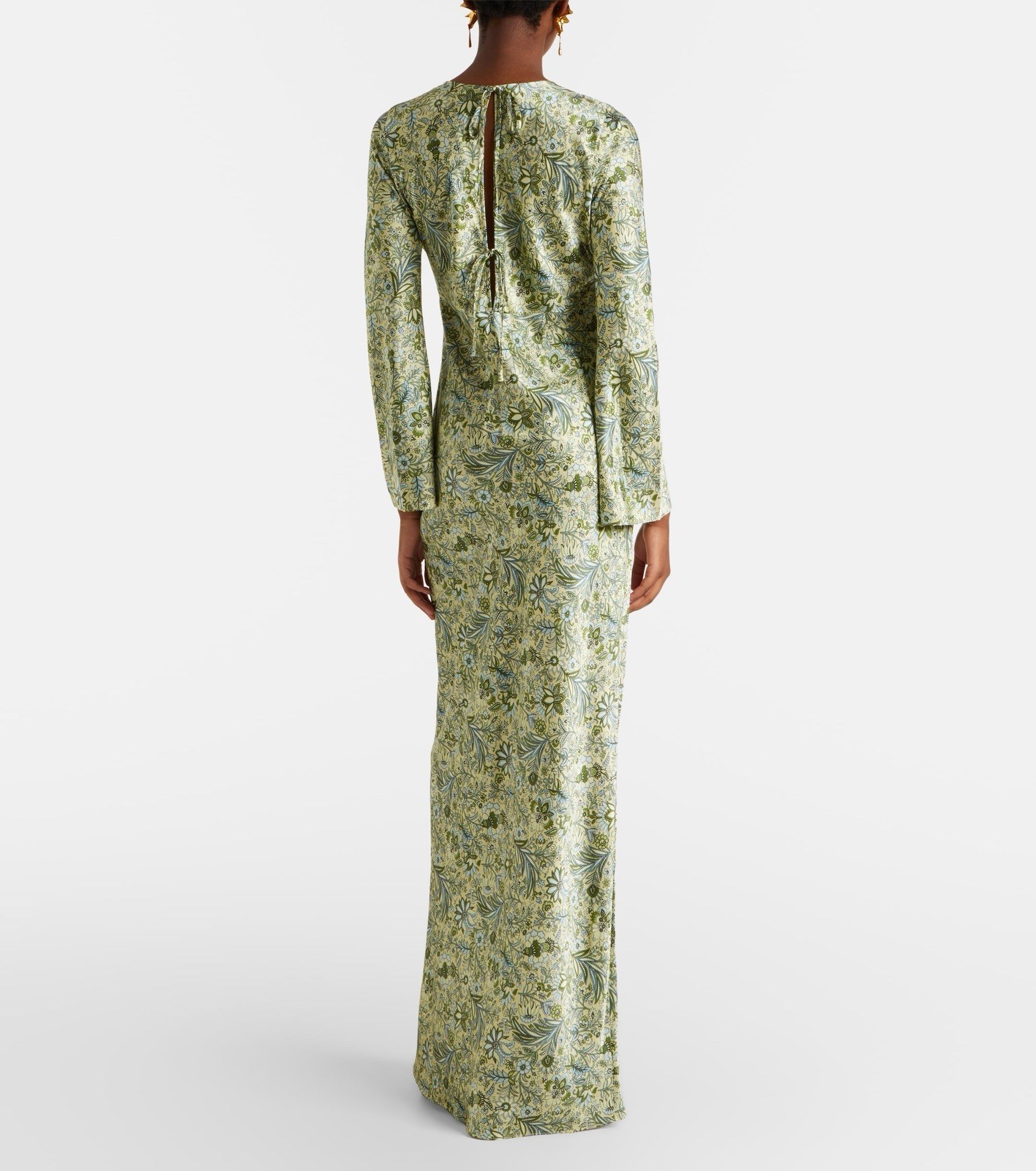 Veronica Beard Gemma Floral Long-Sleeve Maxi Dress $750 Size 8