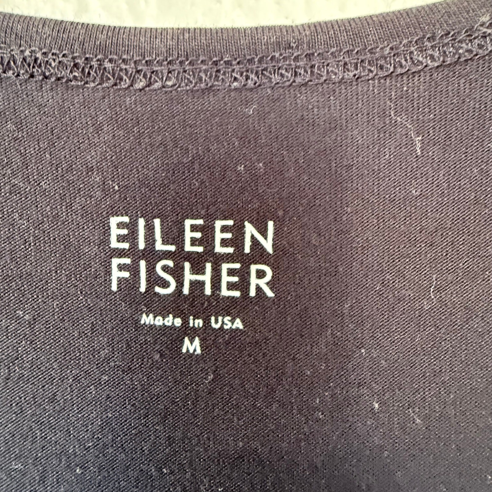 Eileen Fisher Size M Crossover Cotton Lycra crossover dress