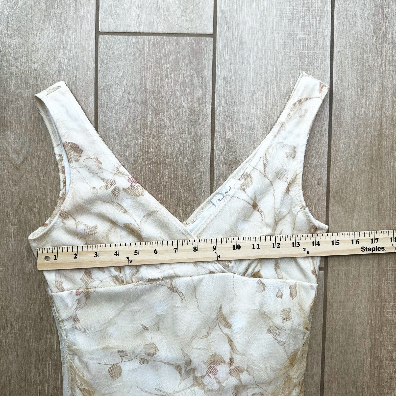 VTG Y2K Charlotte Russe Asymmetrical Floral Midi Slip Dress Medium Fairy Cottage