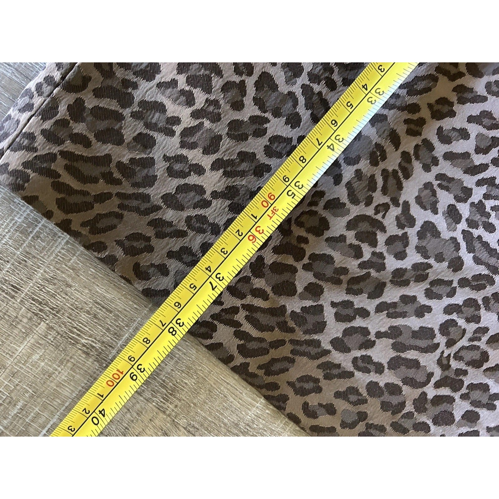 Kay Unger Leopard Print Sheath Dress Womens 6 One Shoulder Cocktail Evening