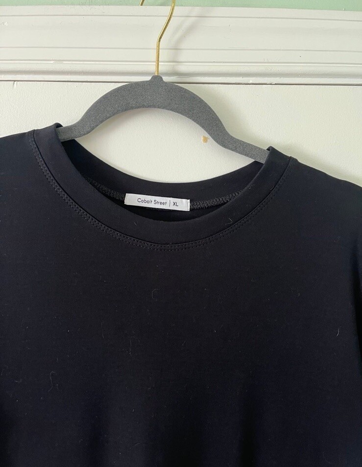 Cobalt Street Womens LBD Basic Black Dress XL made in USA