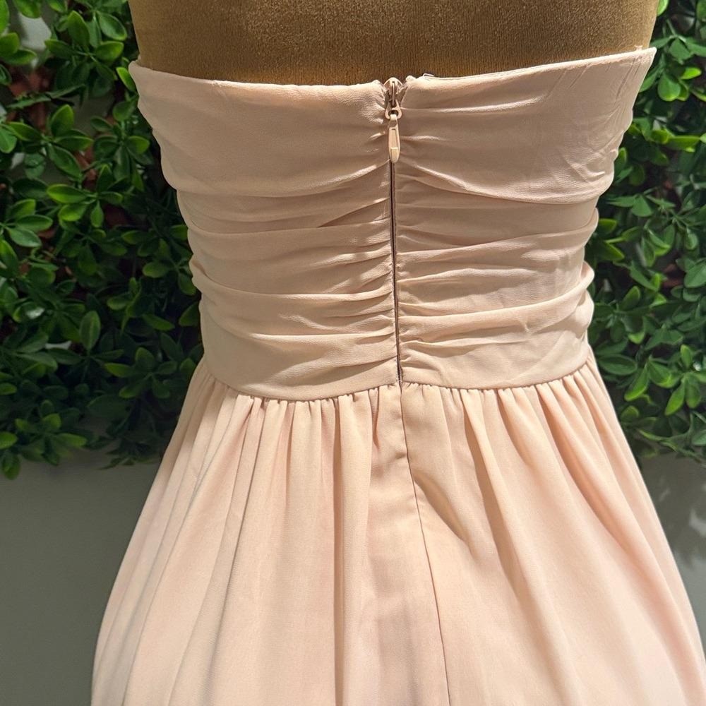 Moonlight Serenade Peach Strapless Dress