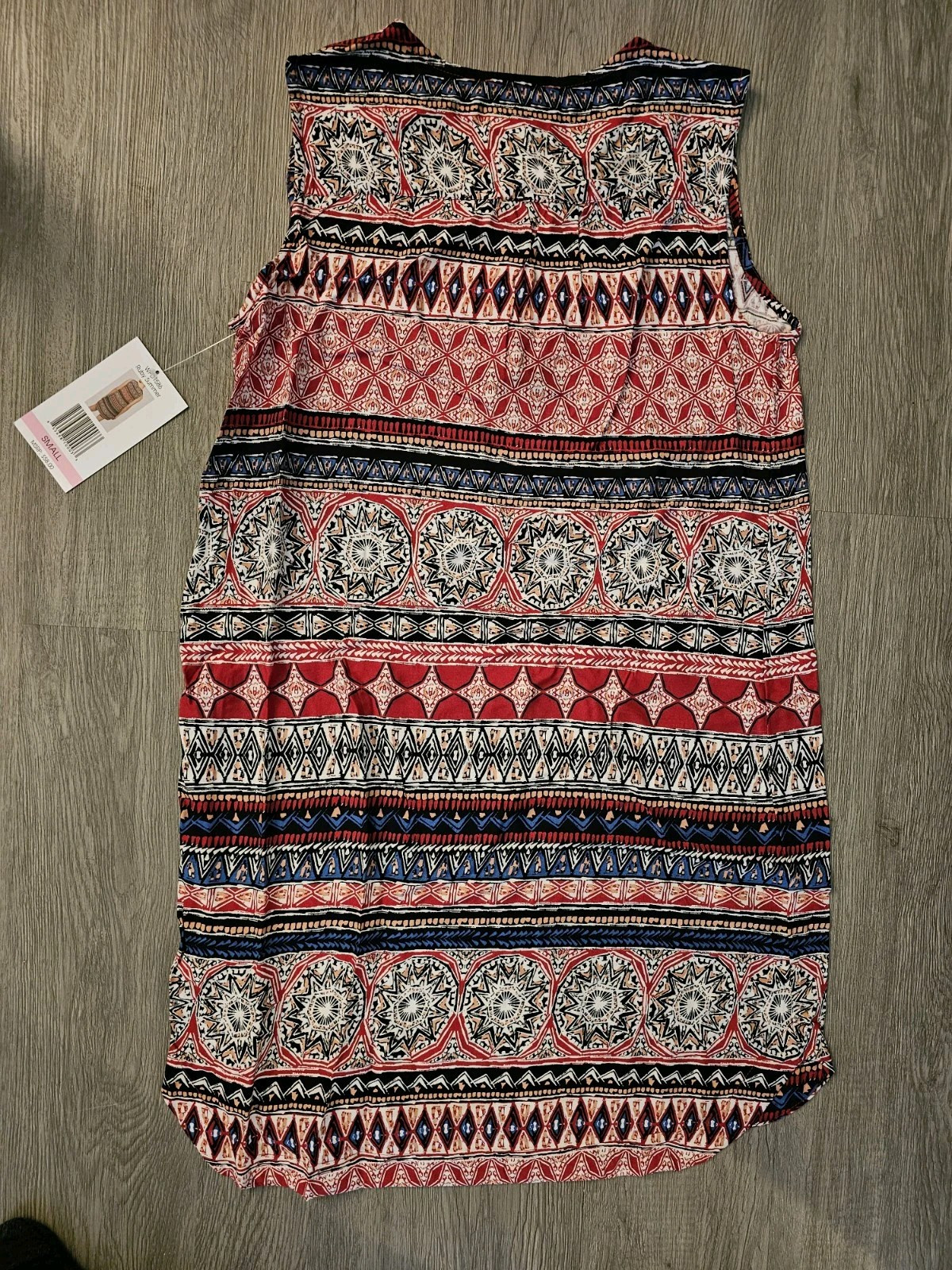 BEACH LUNCH LOUNGE Ruby Red Summer Dress Medium Sleeveless NWT MSRP $58.00