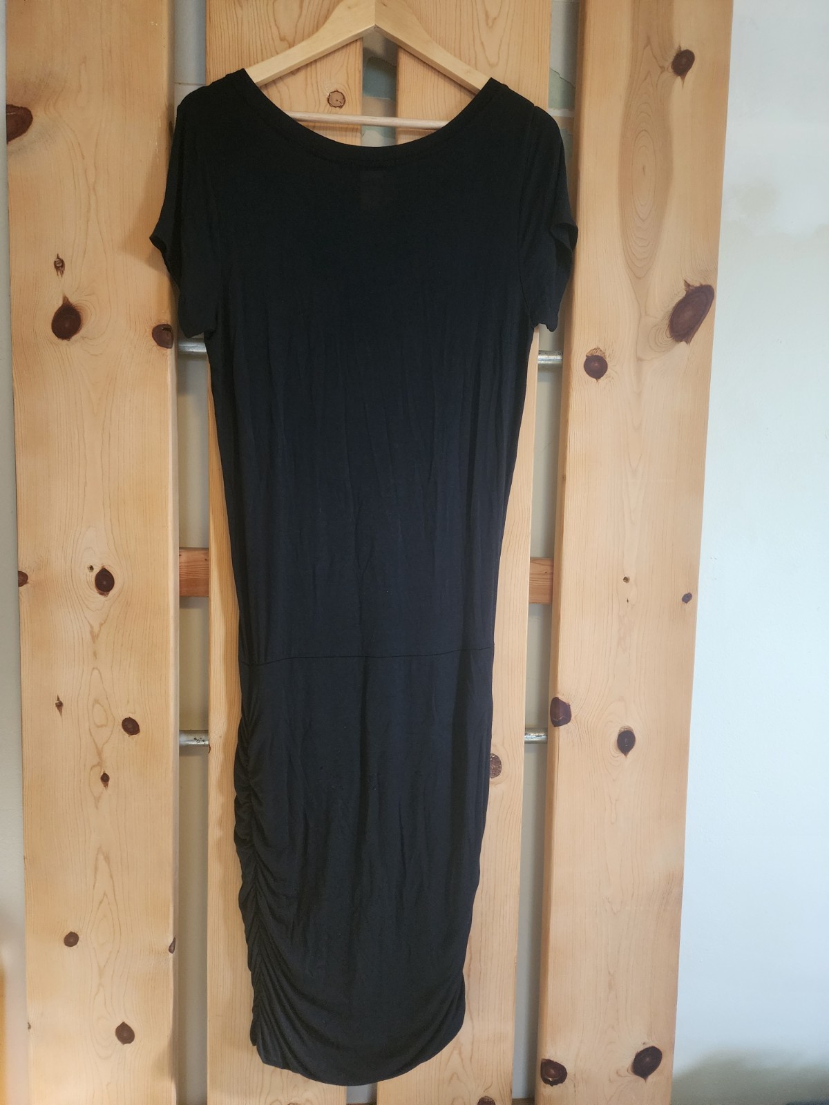 Prana Black Midi Dress M Short Sleeve
