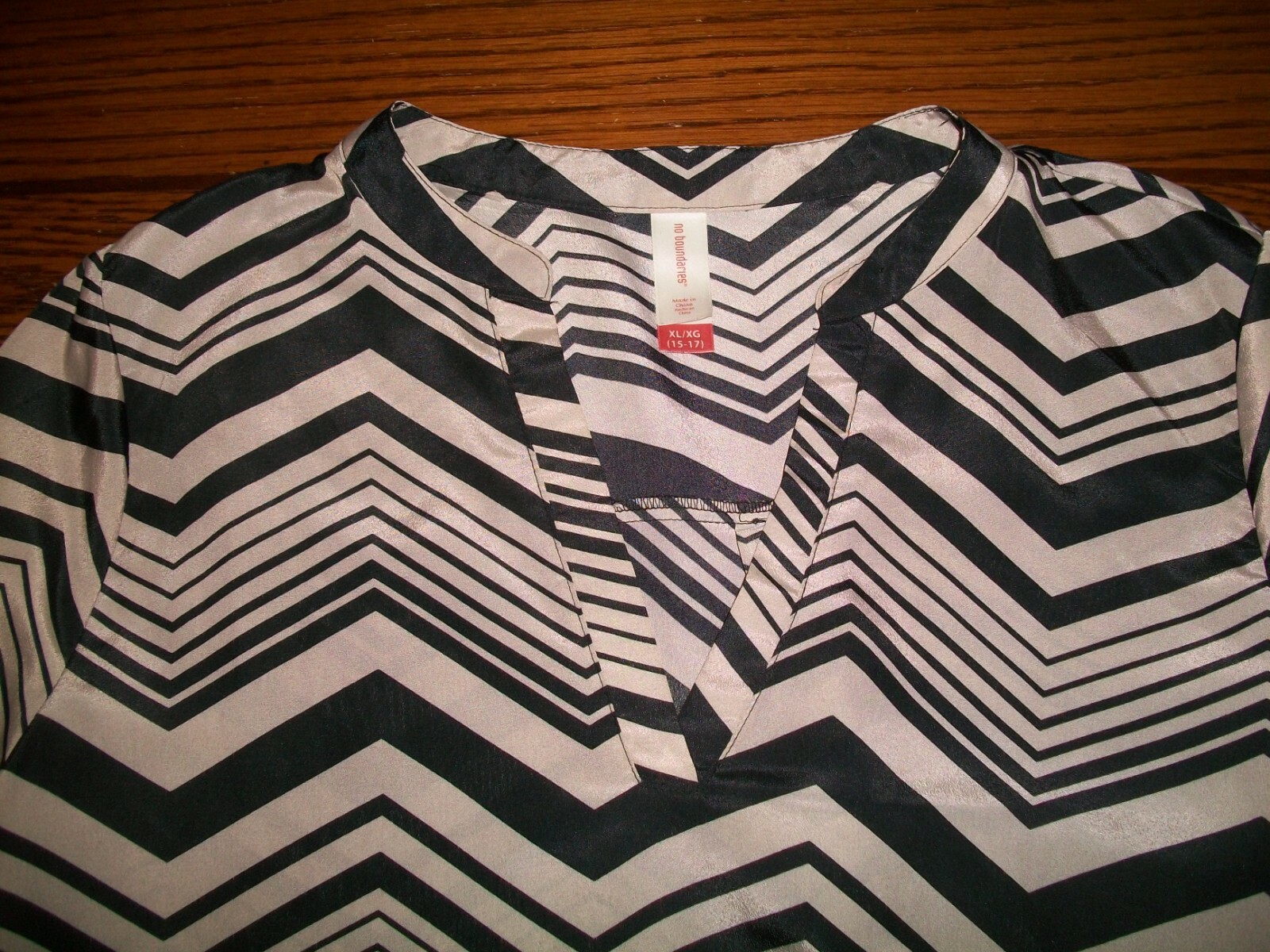 NOBO~NO BOUNDERIES BEIGE BLACK SHORT CASUAL SUMMER DRESS~JRS XL~15/17~ROLL TAB~