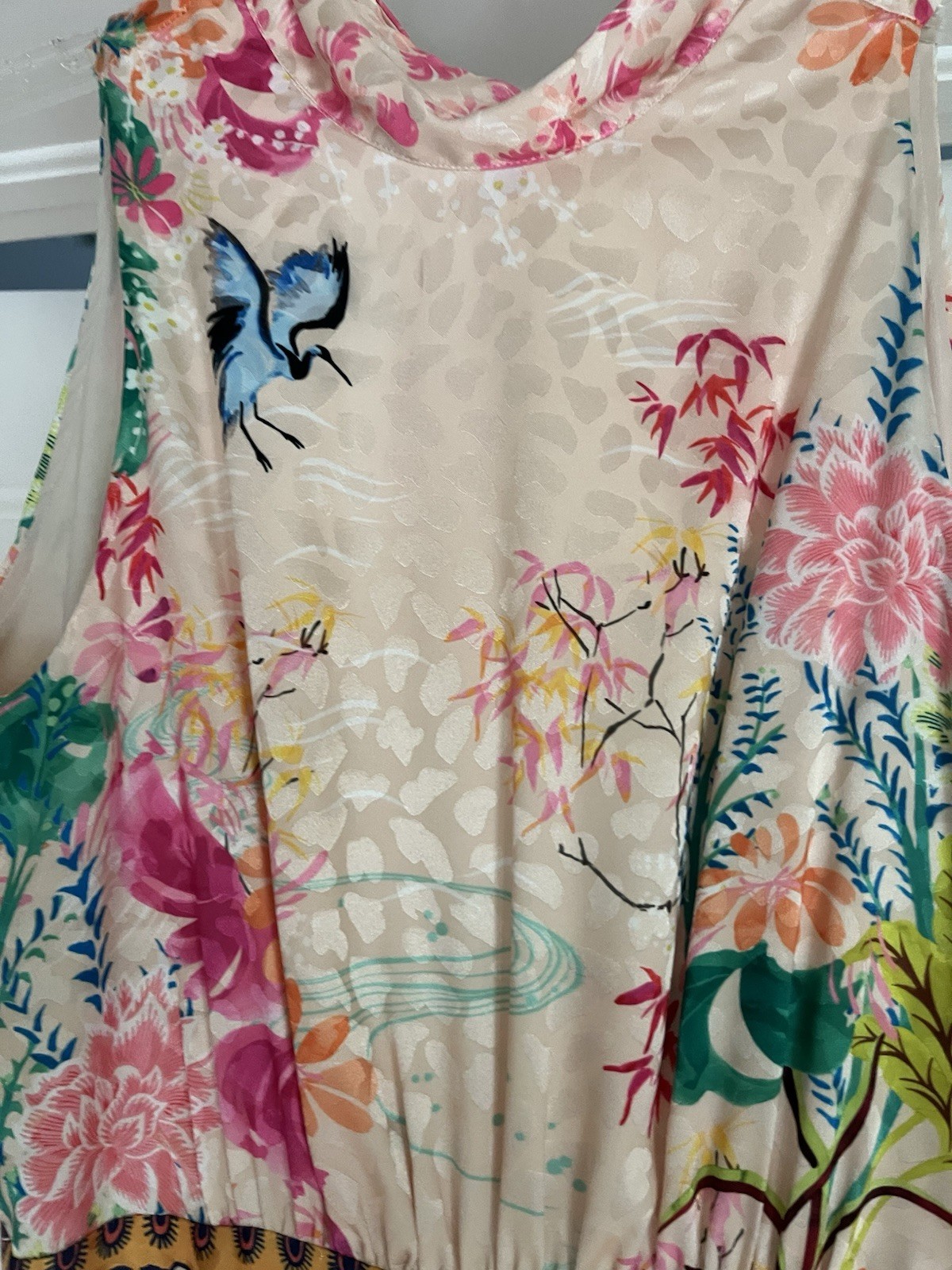 Saloni Fleur Pleated Dress Sz 2