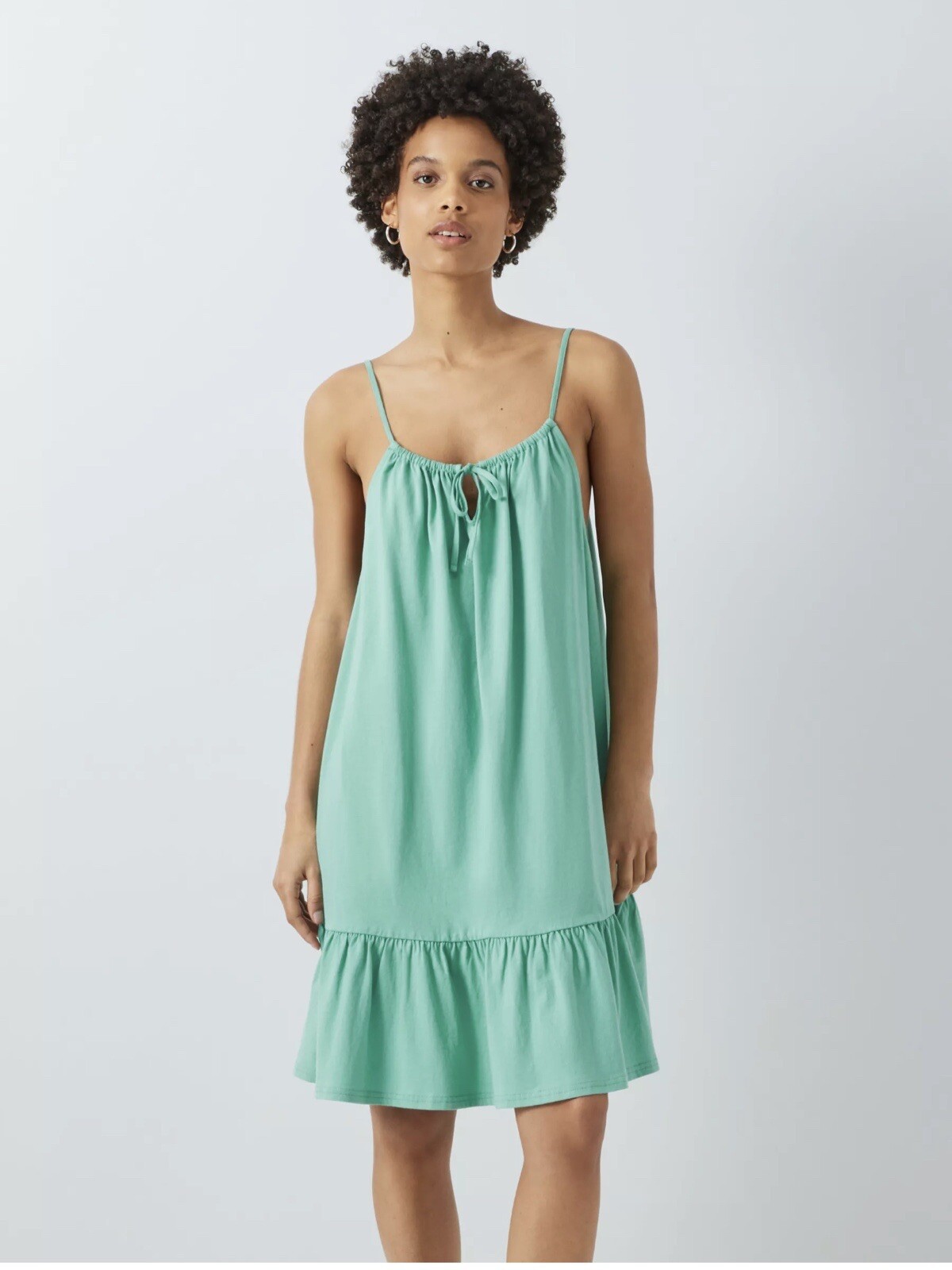 John Lewis ANYDAY Strappy Sun Dress, Teal Size Large